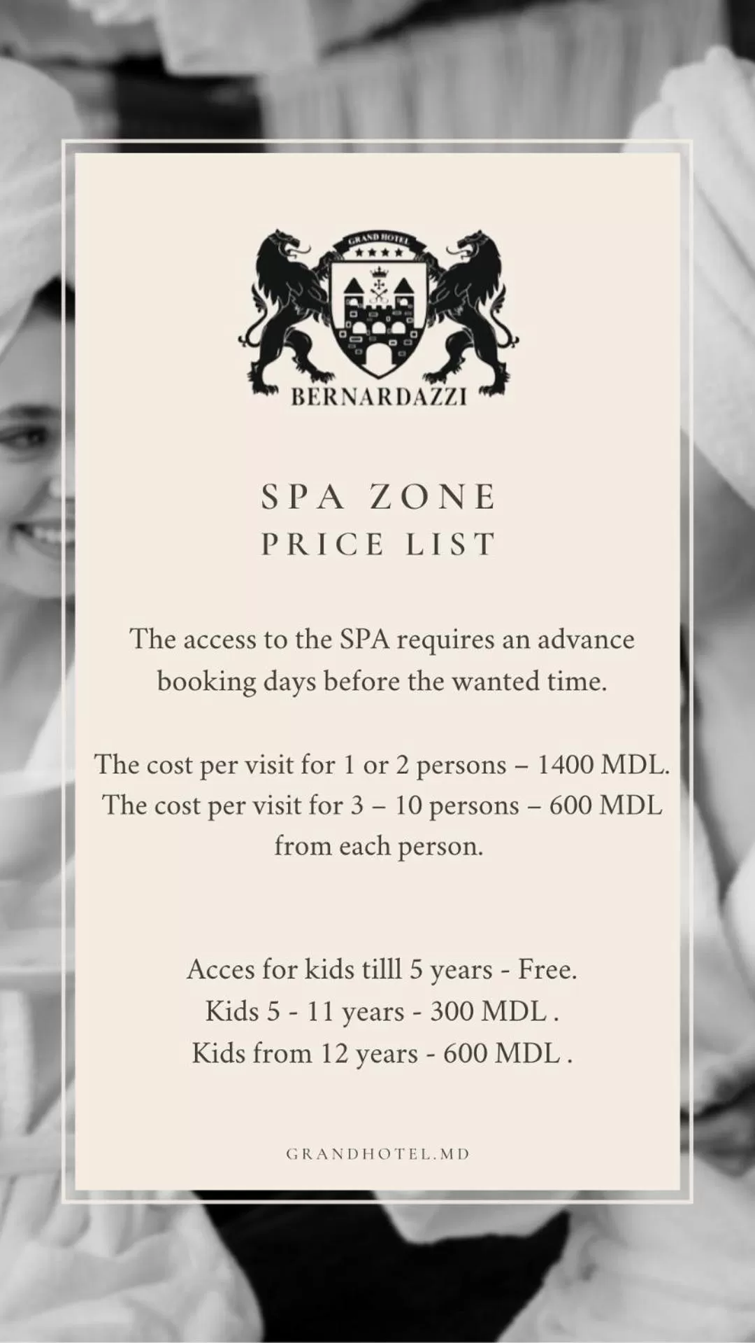Spa and wellness centre/facilities in Bernardazzi Grand Hotel