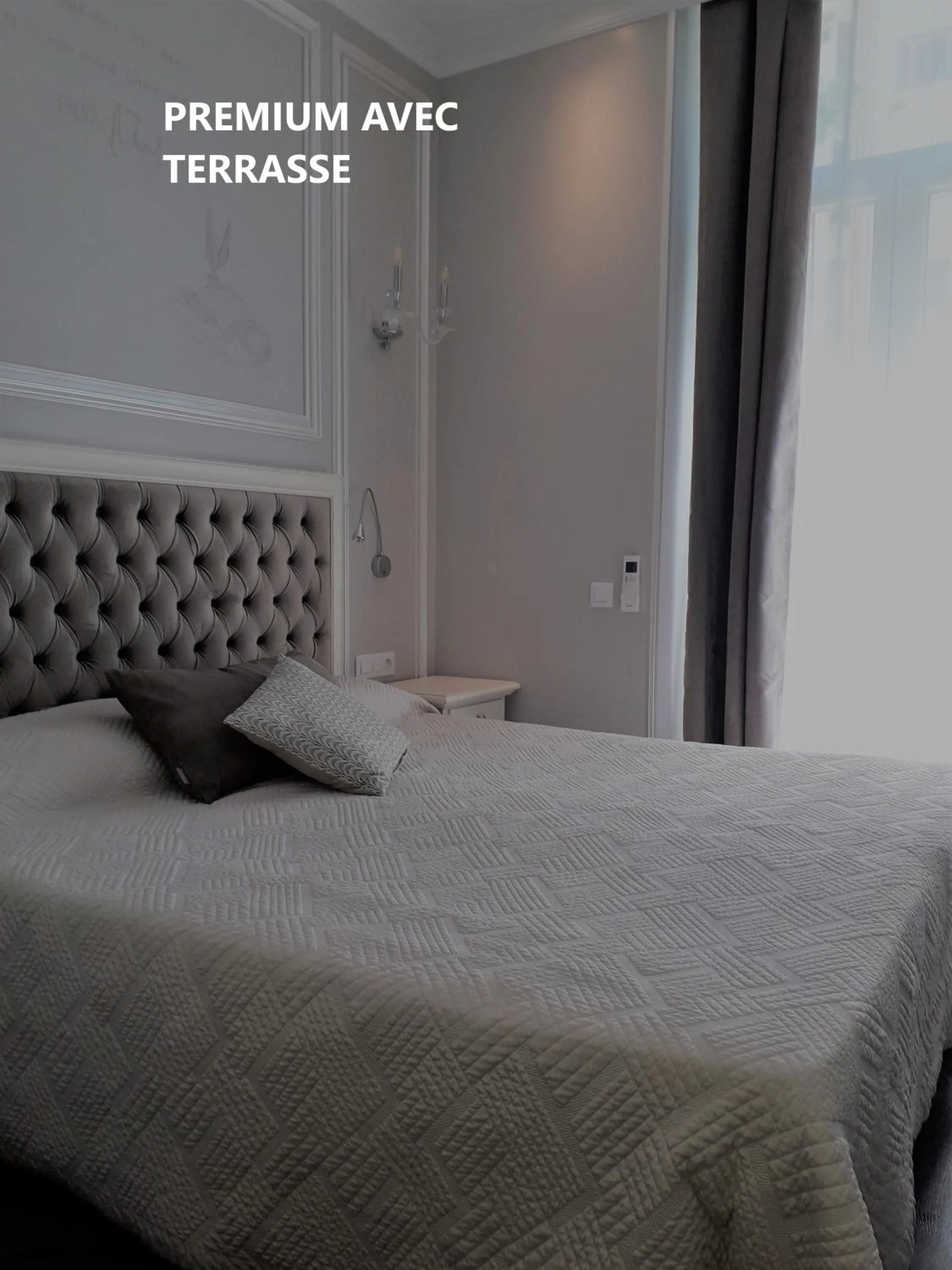 Bed in Hôtel restaurant Oasis