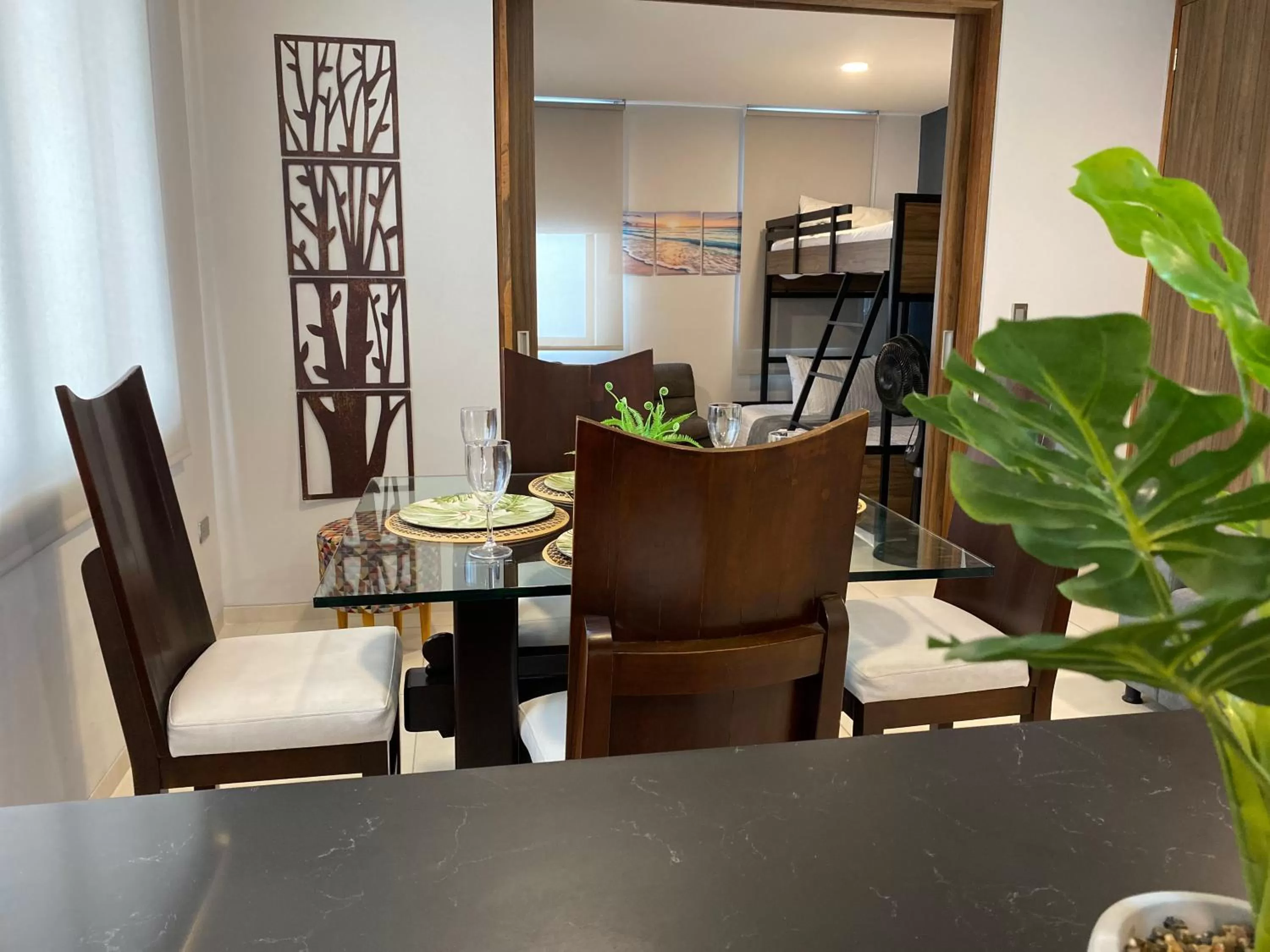 Dining area in Kapital Suites