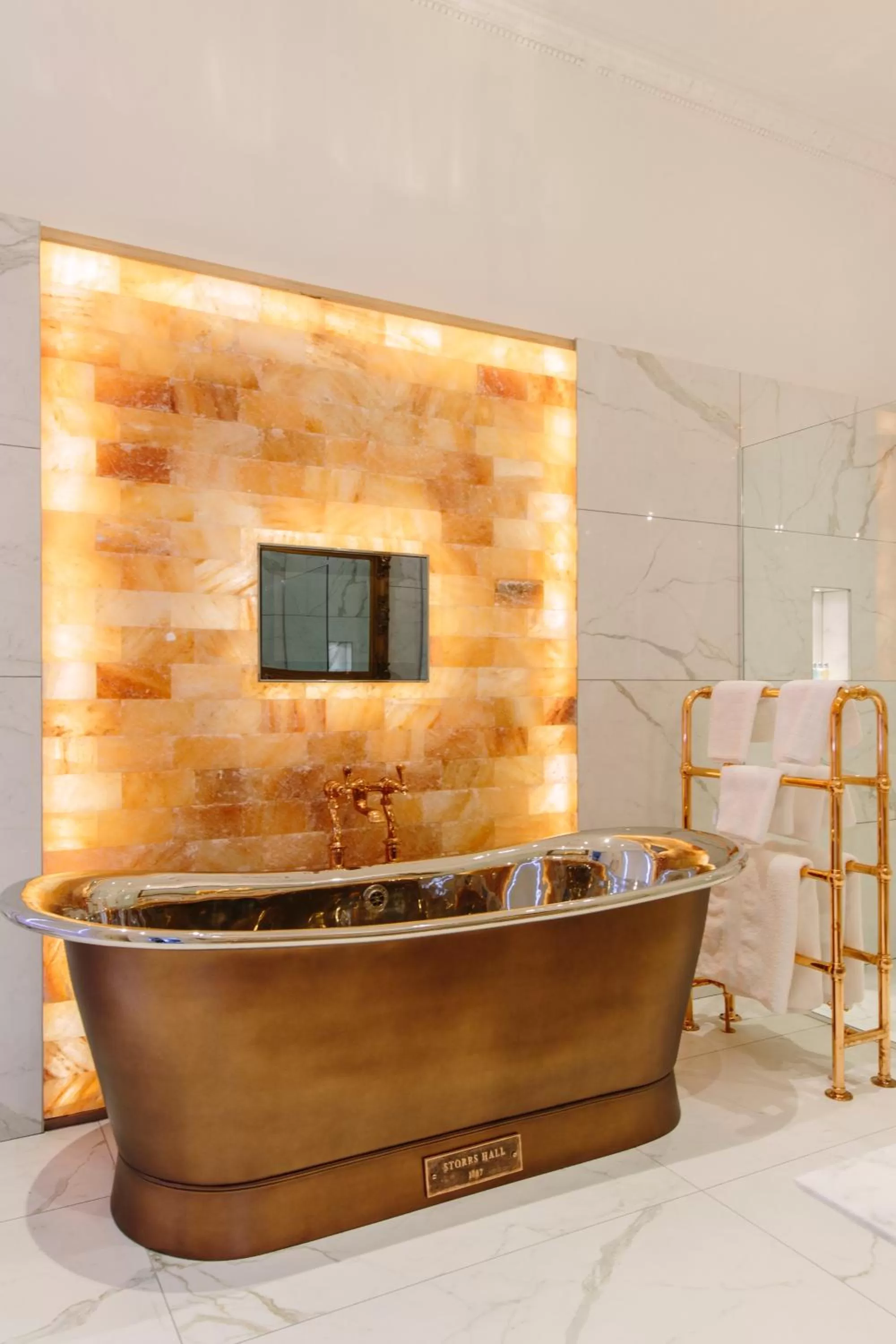 Bathroom in Storrs Hall Hotel on the shore of Lake Windermere