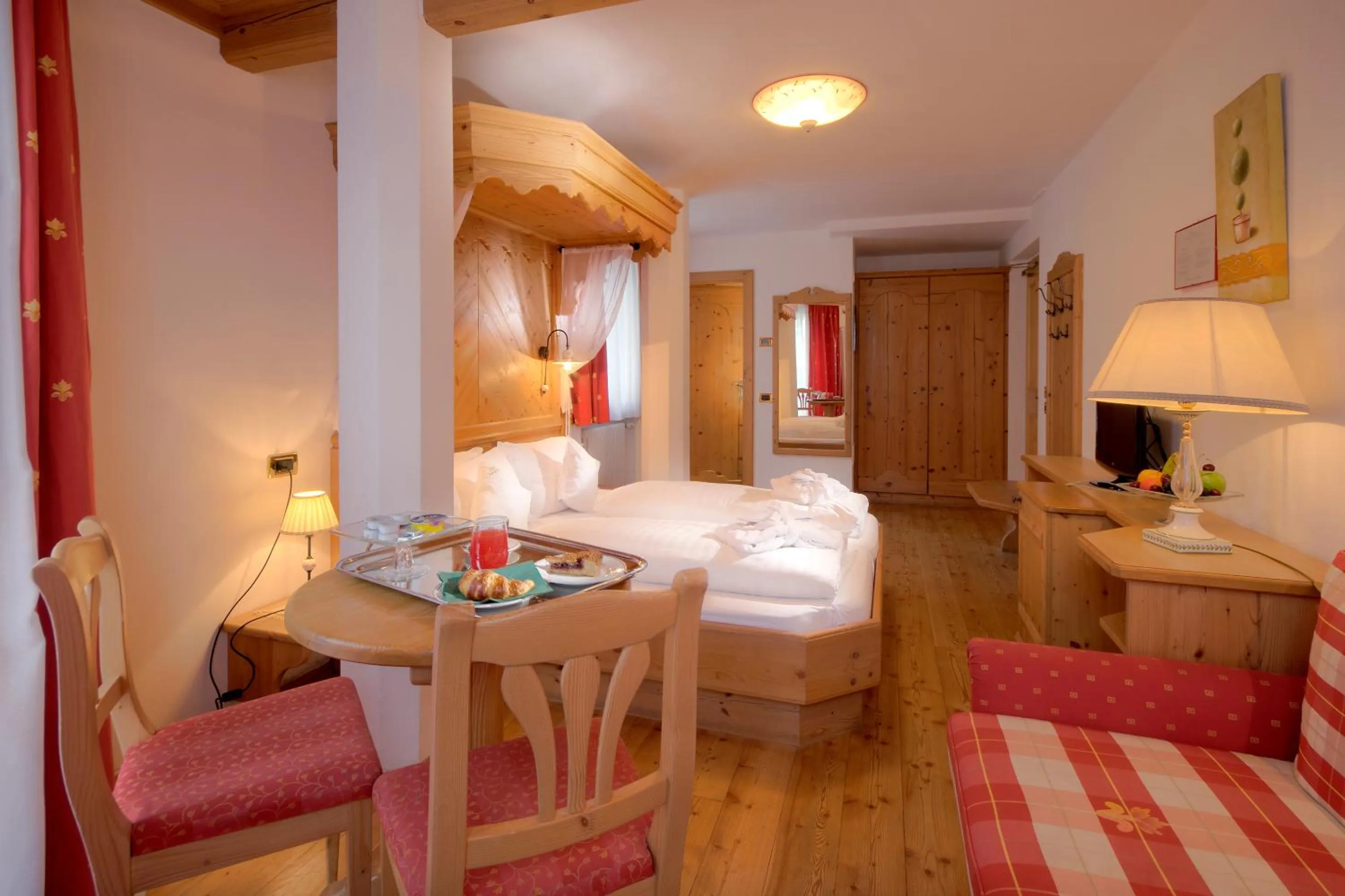 Bed in Hotel Rosengarten