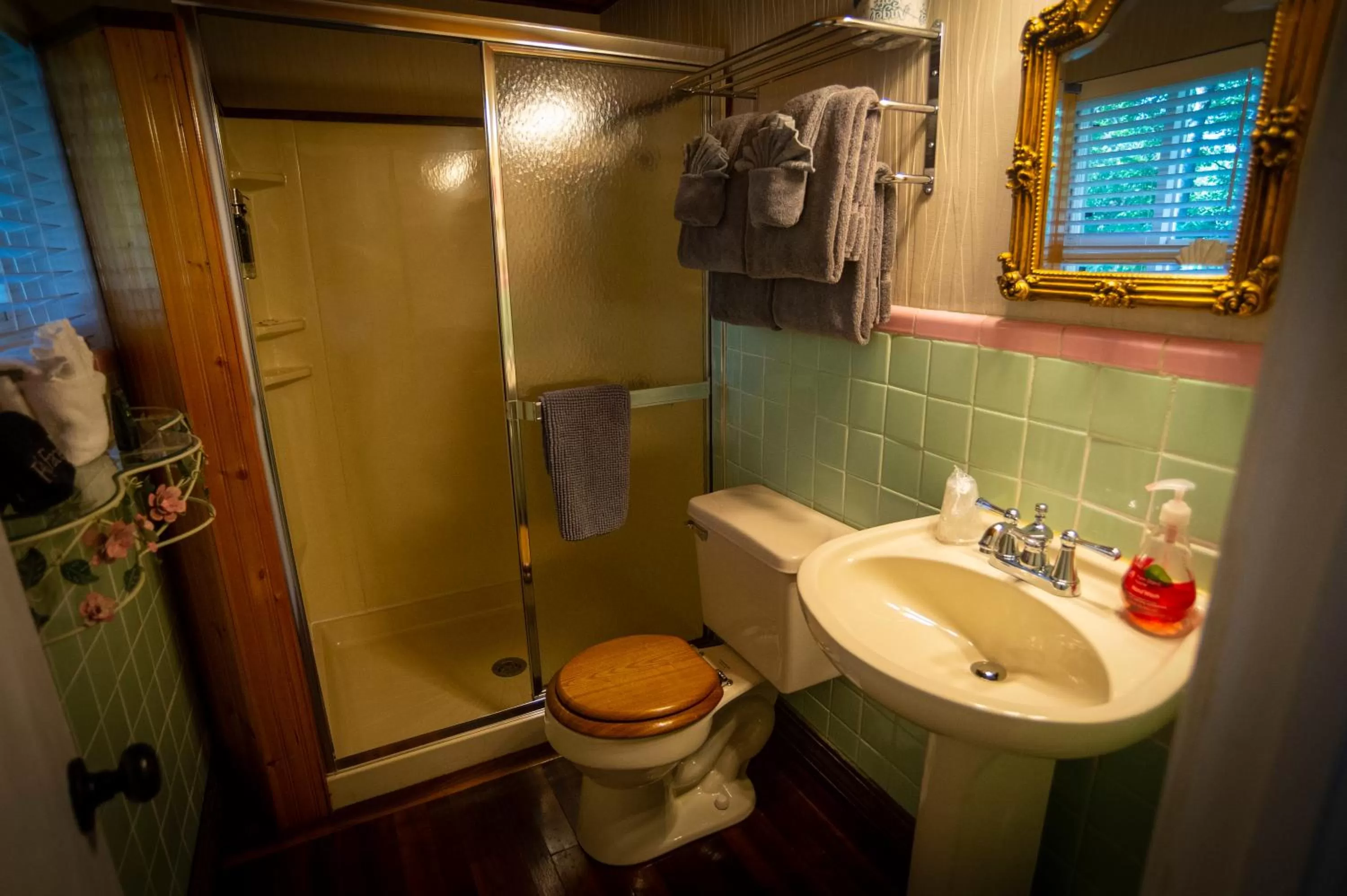 Shower, Bathroom in Sherwood Court Cottages
