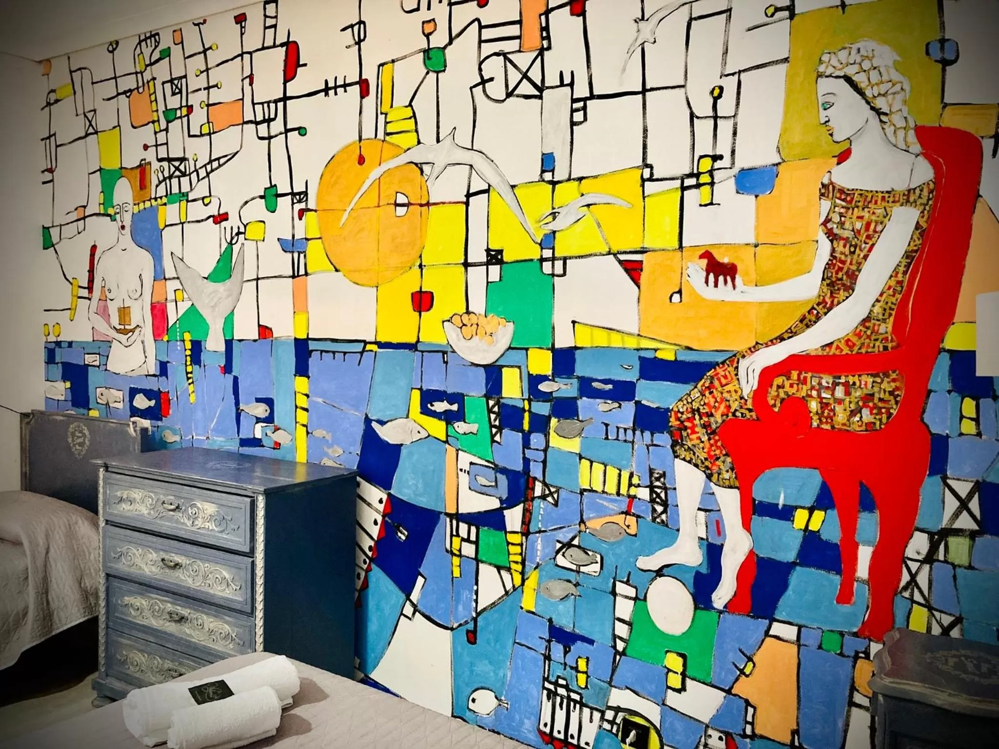 Decorative detail in Villa Scilla e Cariddi