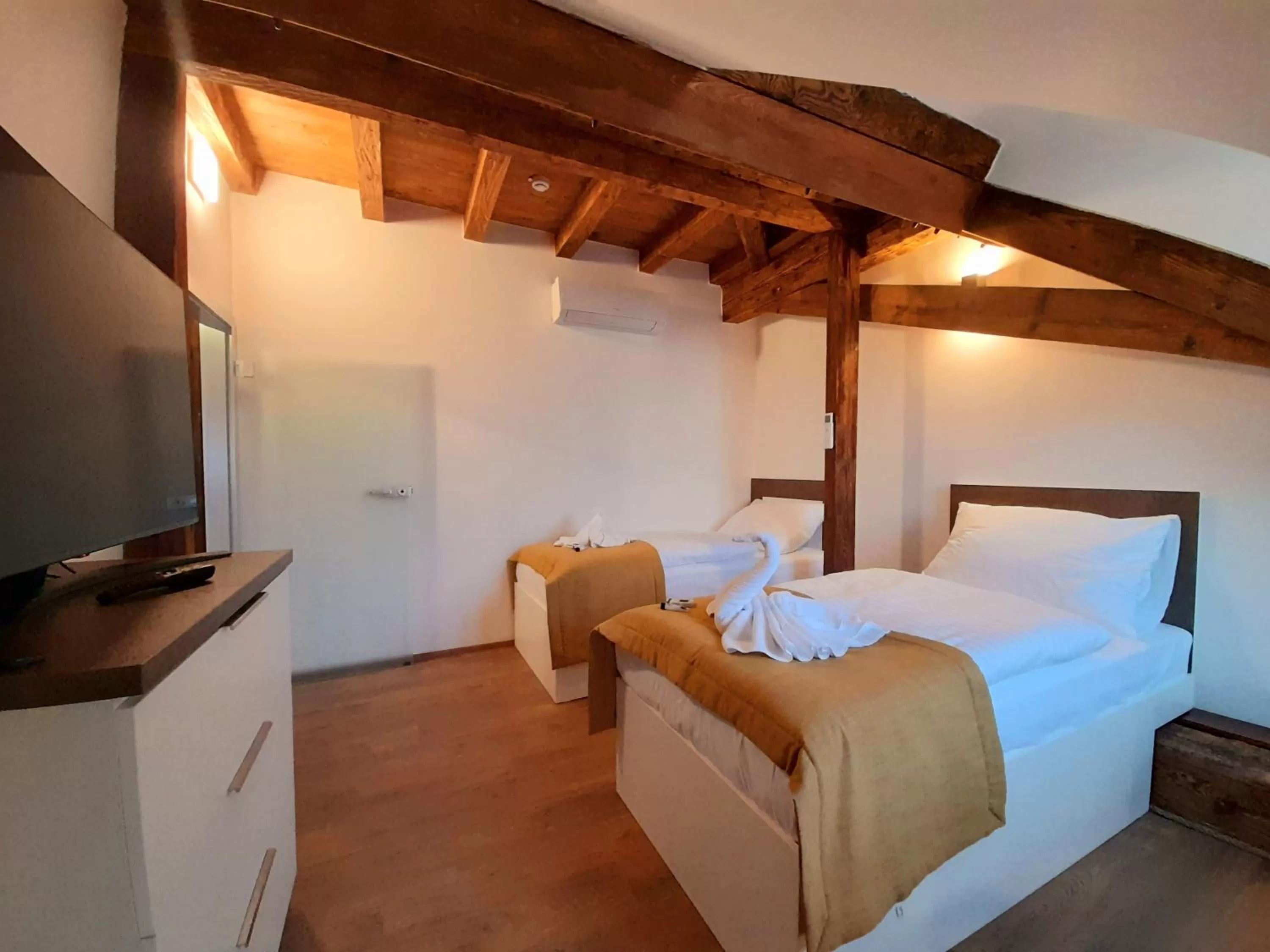 Bedroom, Bed in Residence Mariánská