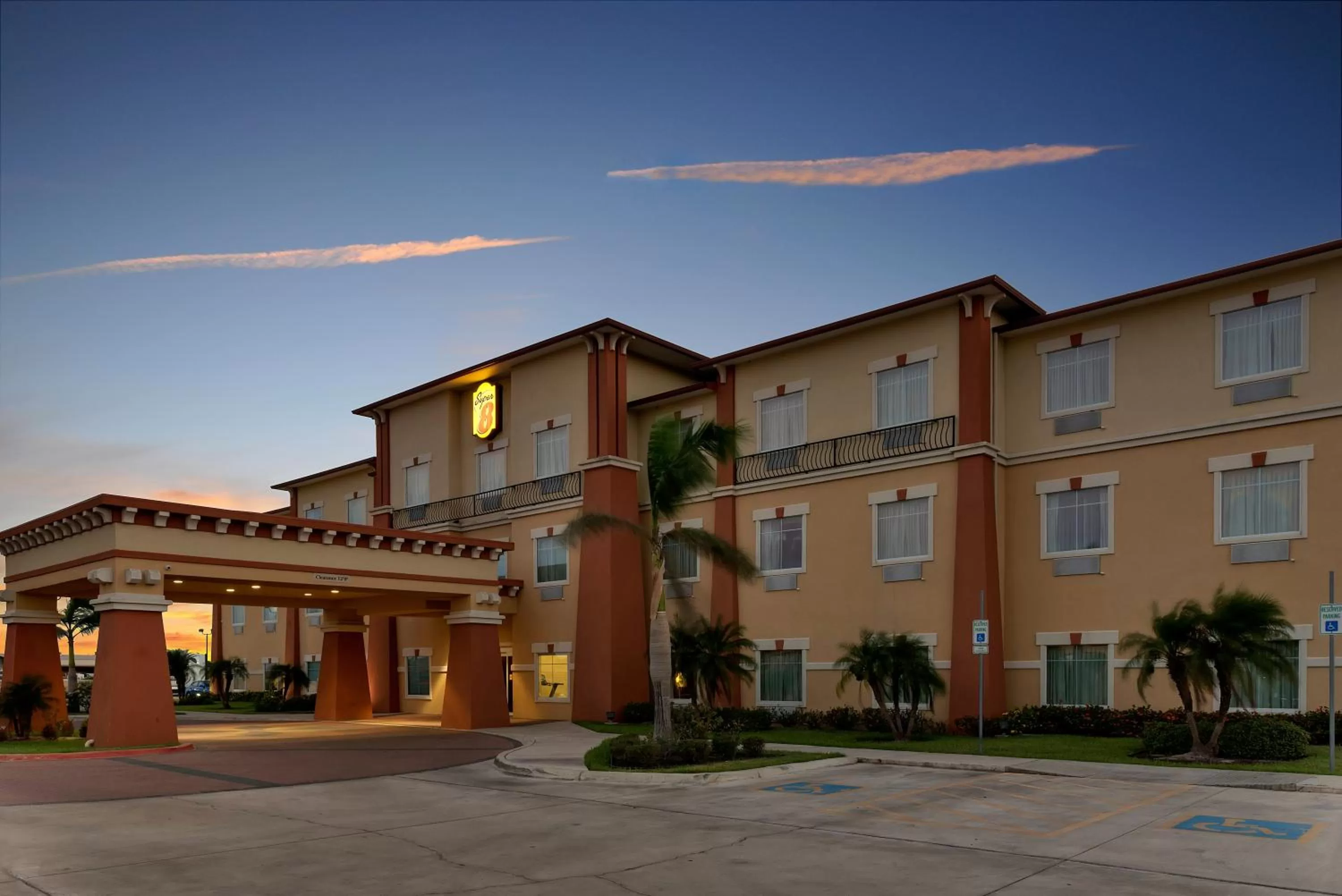 Property building in Super 8 by Wyndham Hidalgo at La Plaza Mall & Mcallen Airport