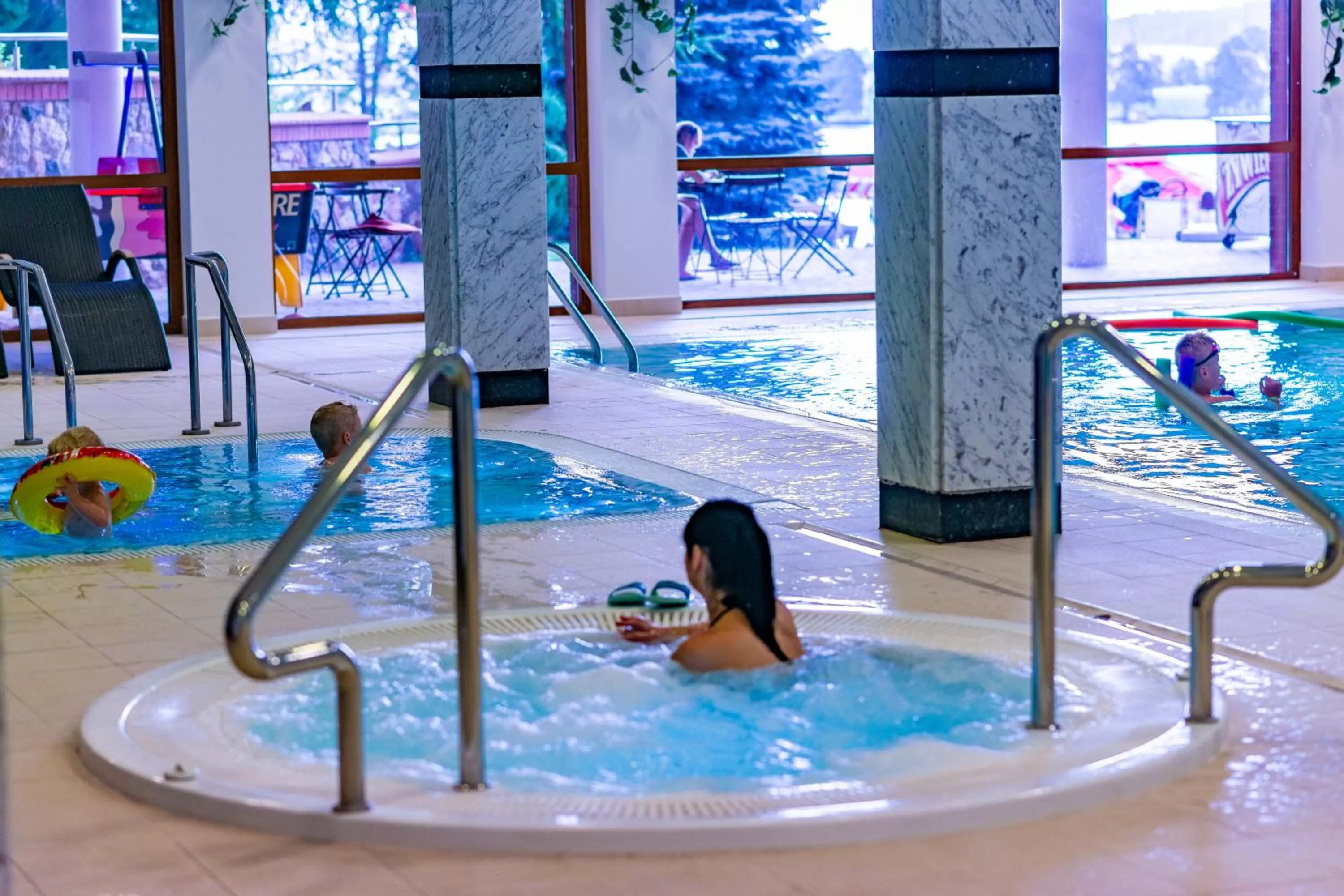 Pool view in Hotel Robert's Port