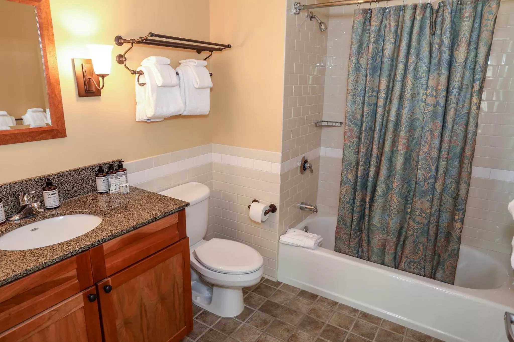 Bathroom in Jackson Gore Village on Okemo Mountain