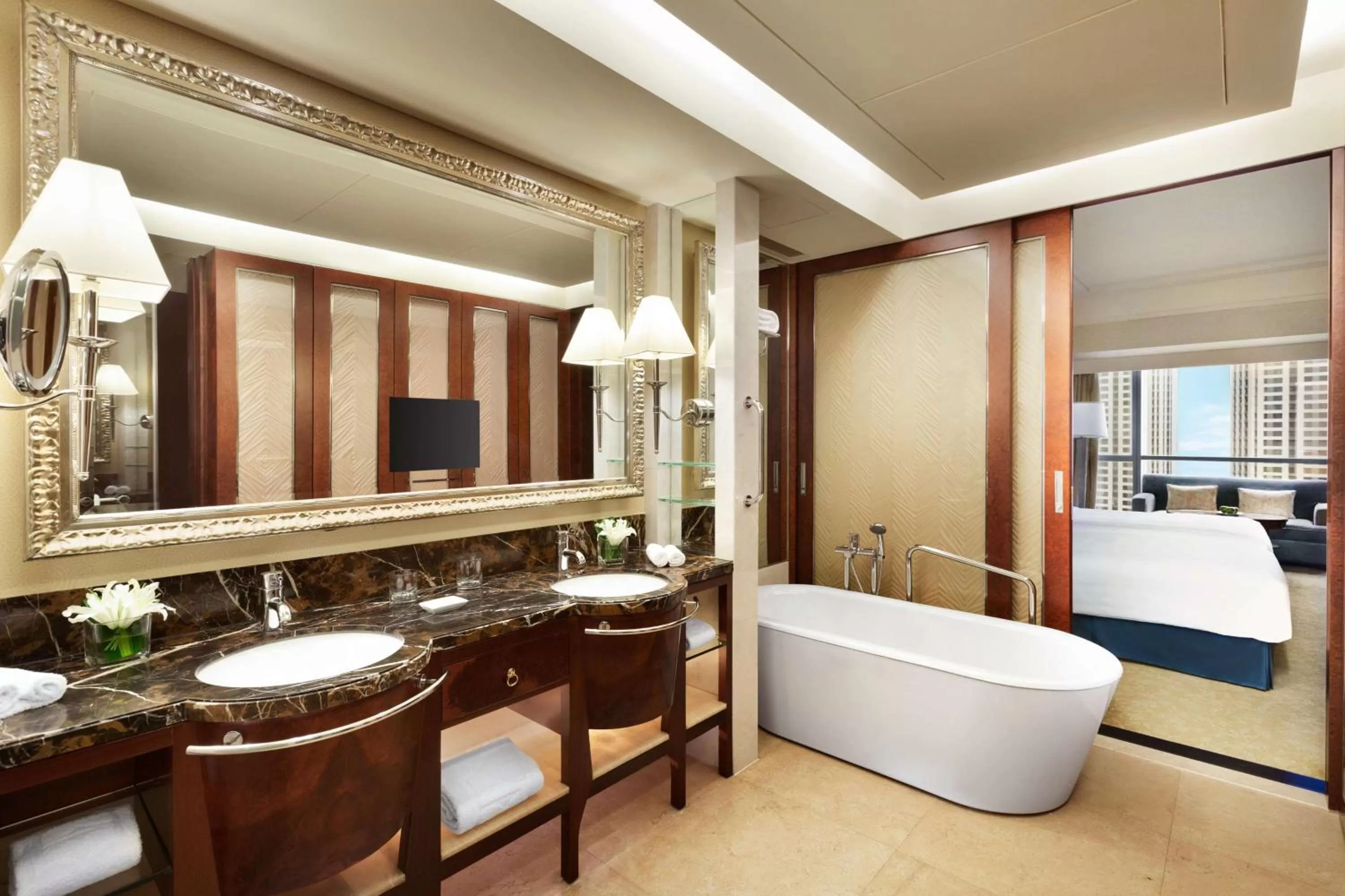 Bathroom in Shangri-La Qingdao - May Fourth Square