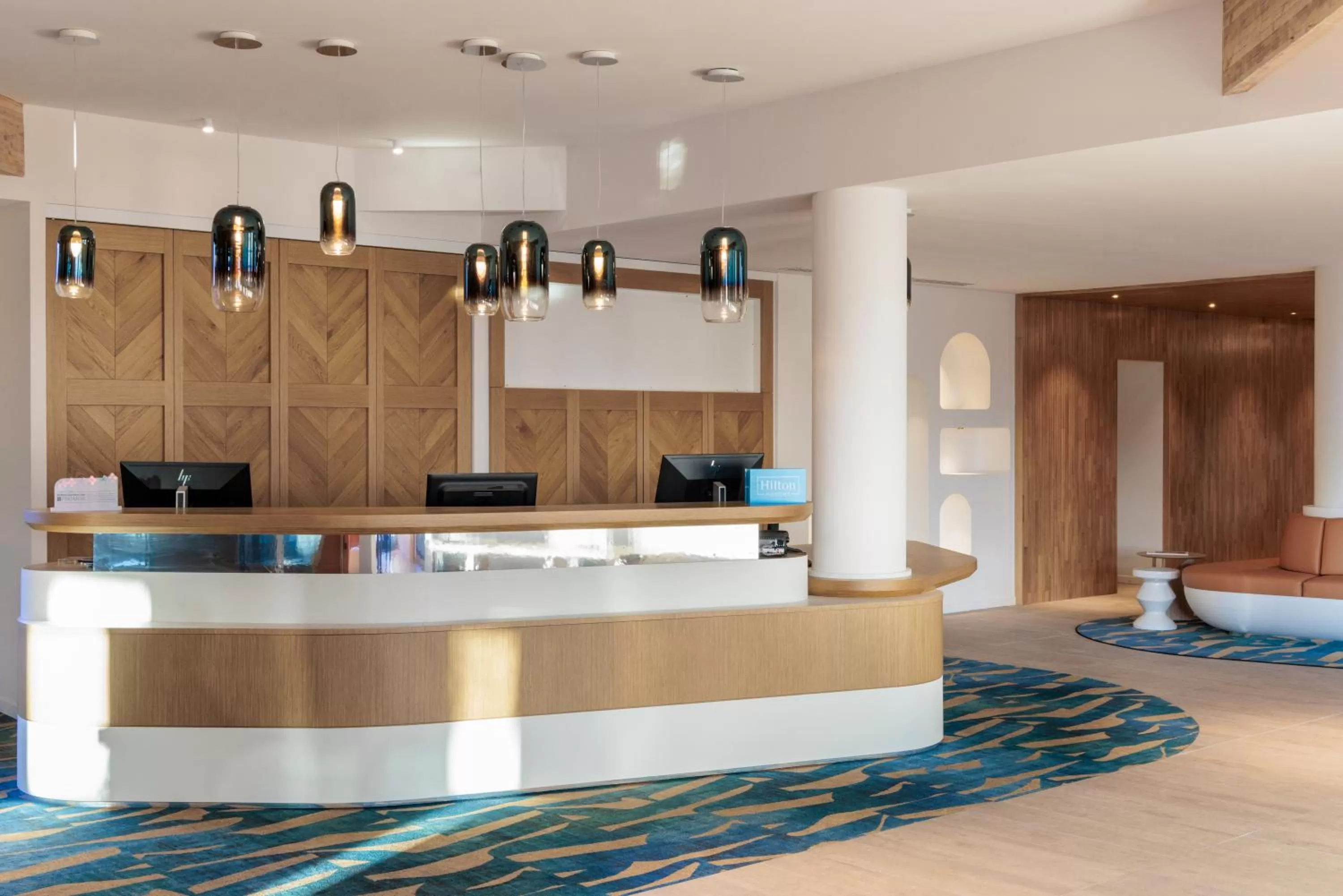 Lobby or reception in Hilton Garden Inn Marseille Provence Airport