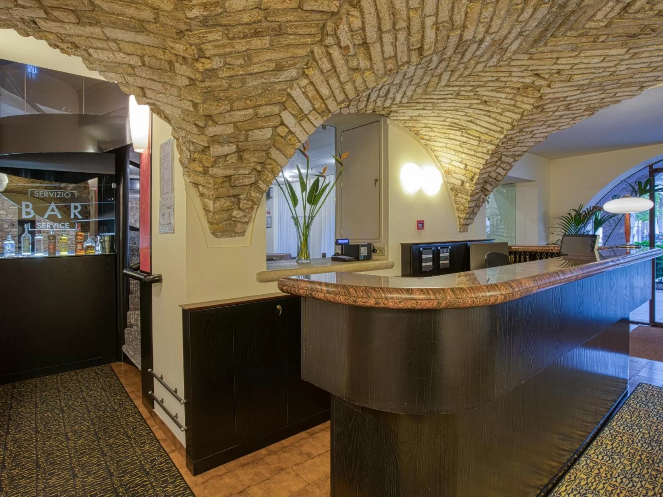 Lobby or reception in Hotel Piroscafo