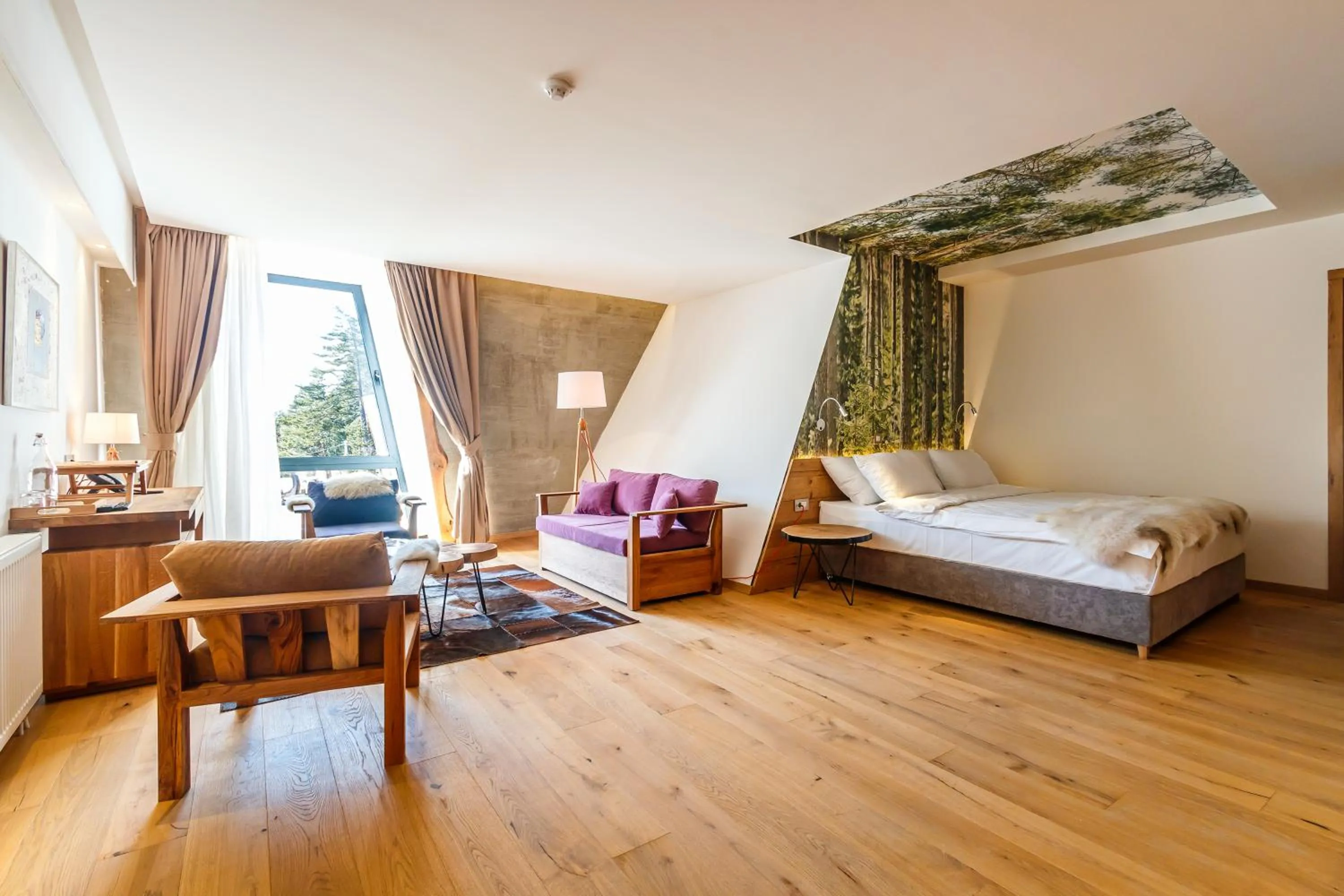 Living room, Bed in Pino Nature Hotel, BW Premier Collection