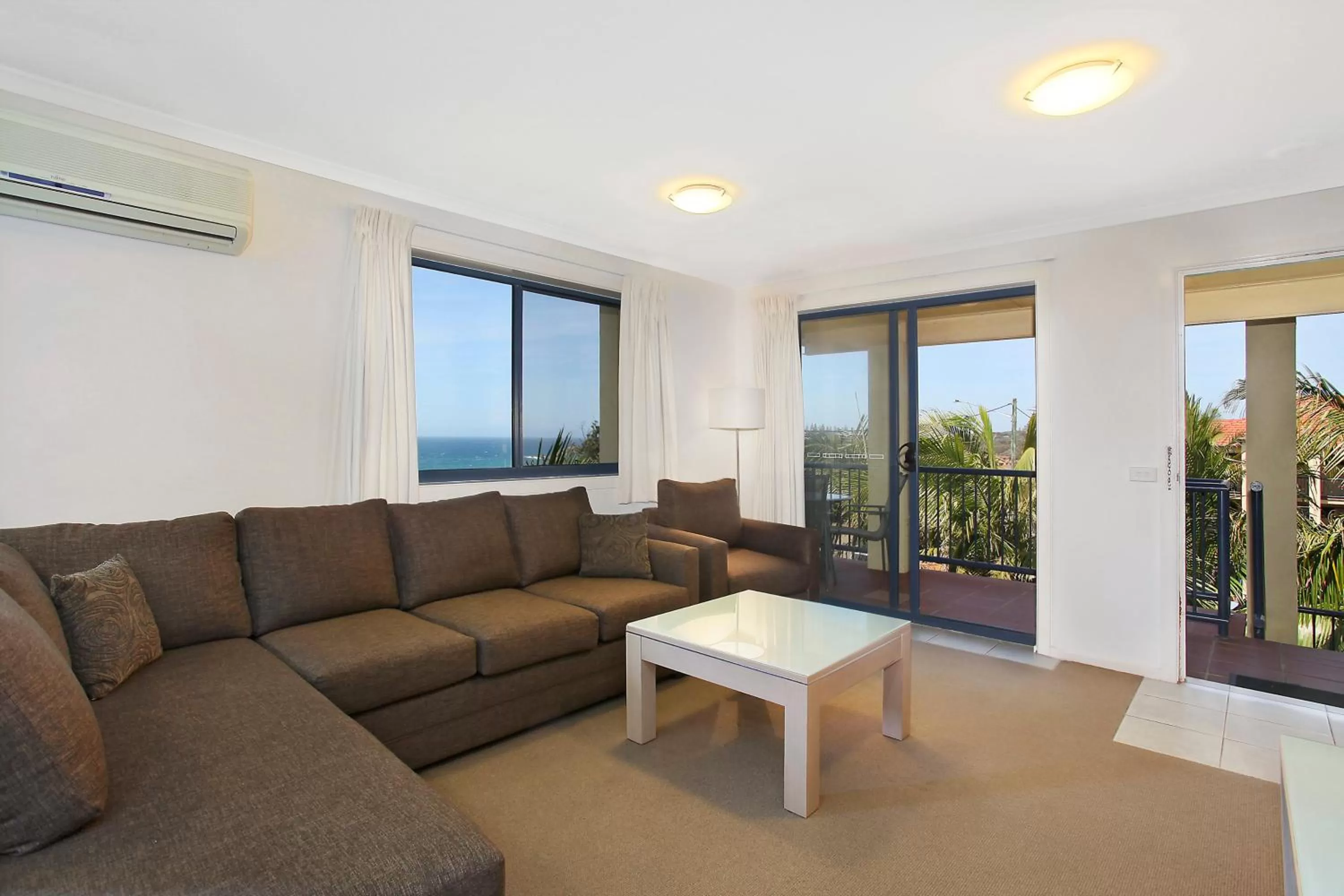 Living room in South Pacific Apartments