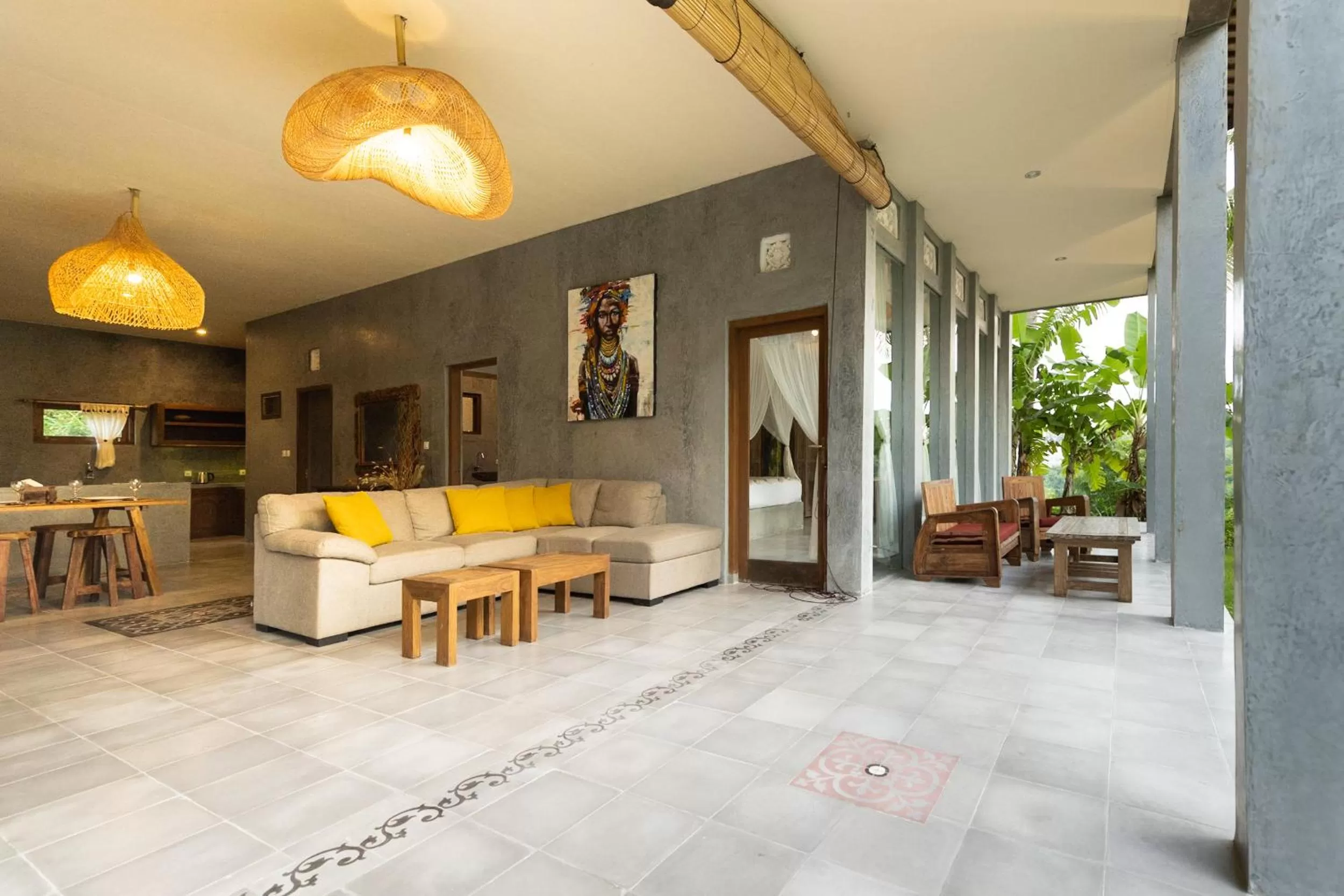 Living room in Tanah Damai Hotel