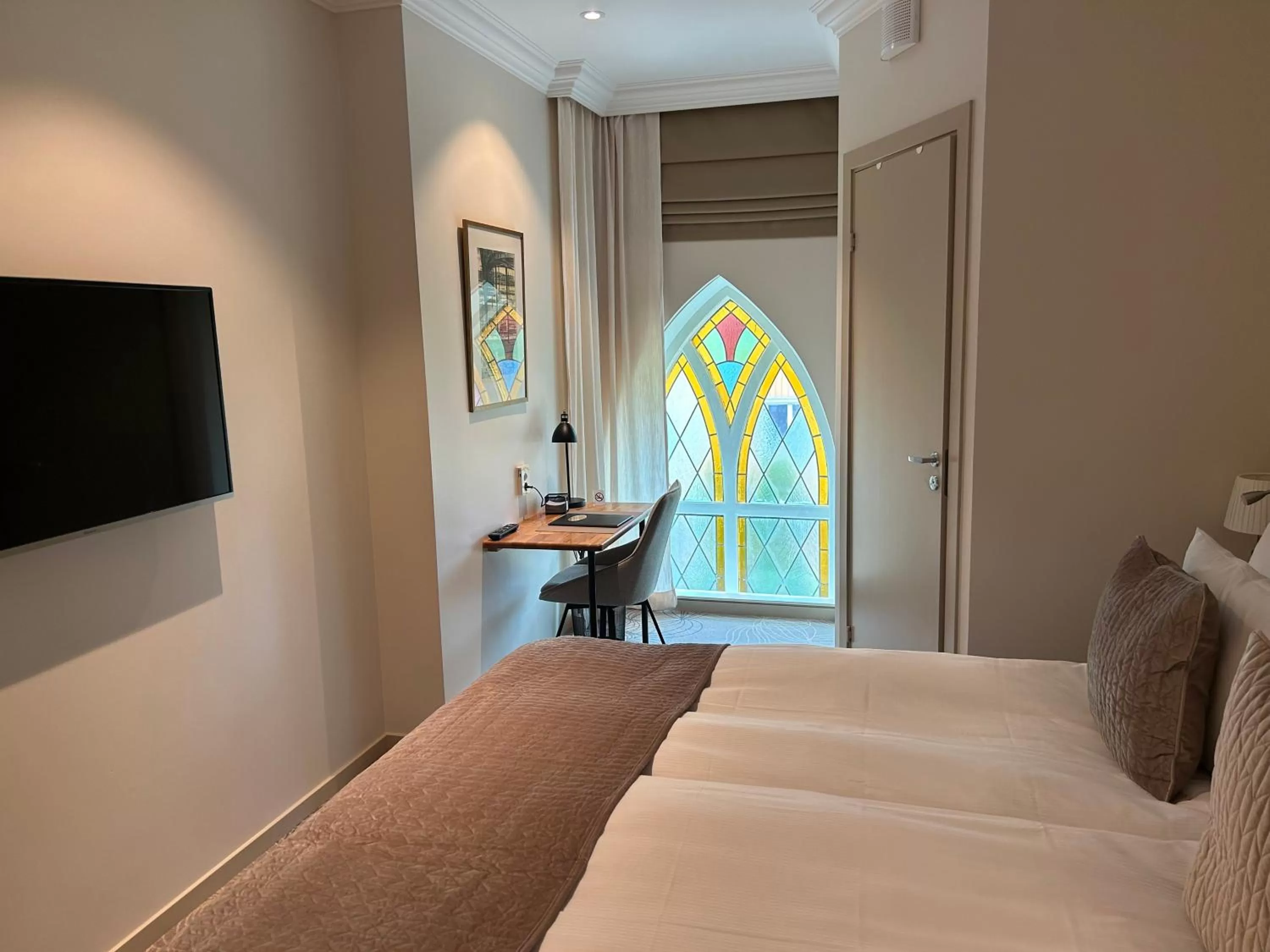 Bedroom, Bed in Sockerslottet Hotell