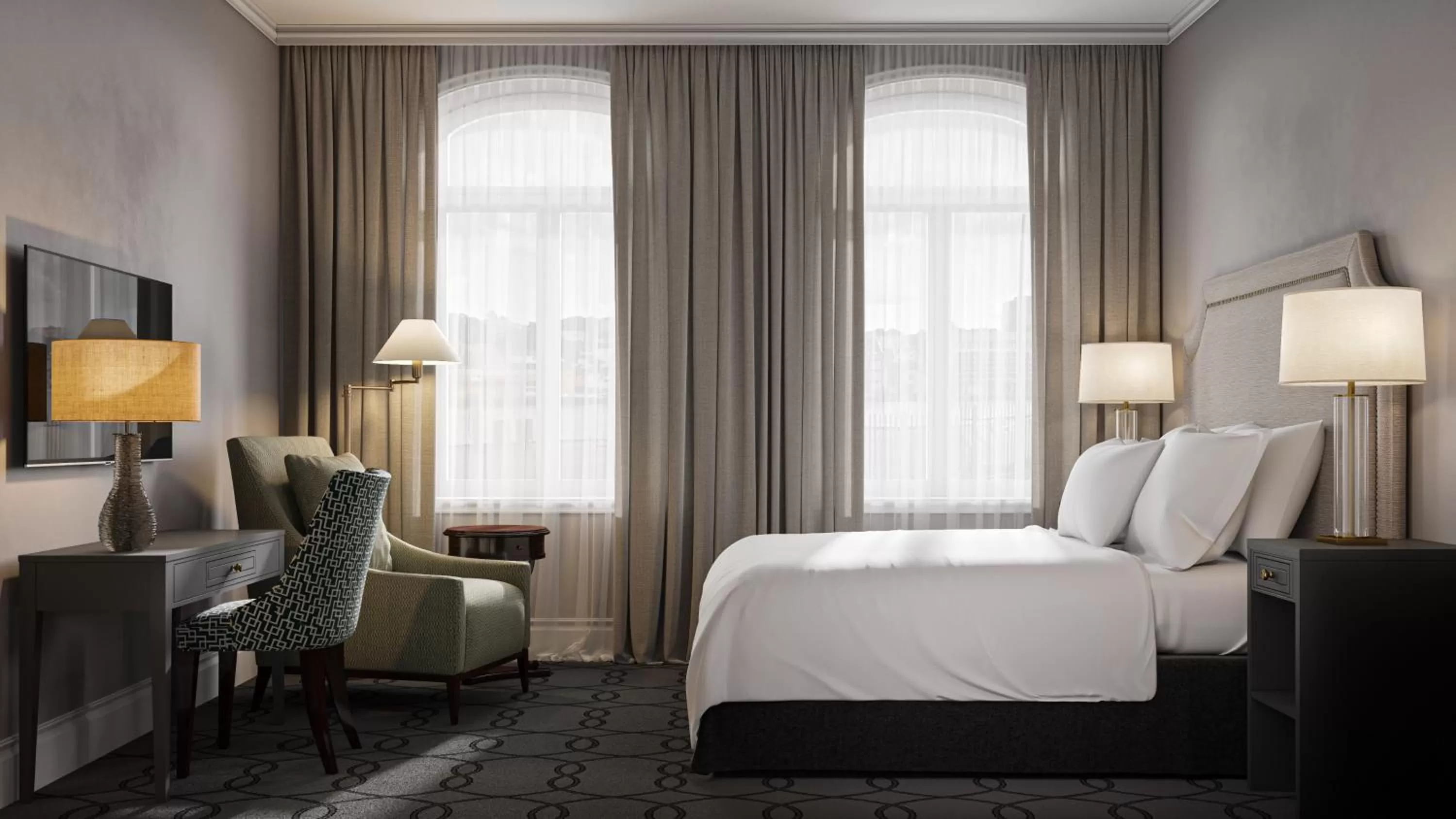 Bed in Hotel Victoria