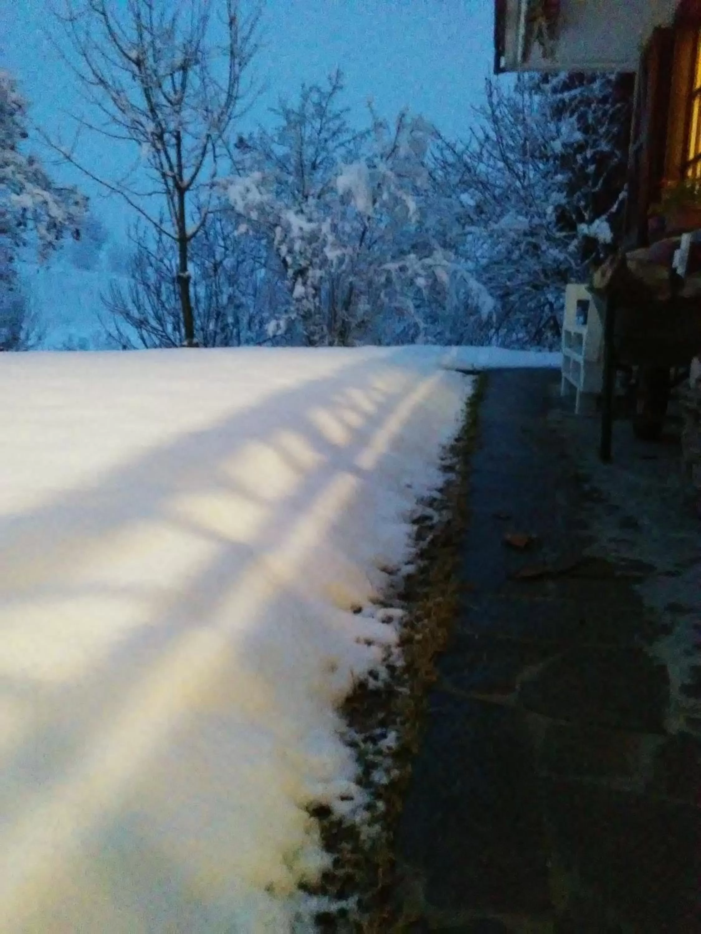 Facade/entrance, Winter in Cascina Torello