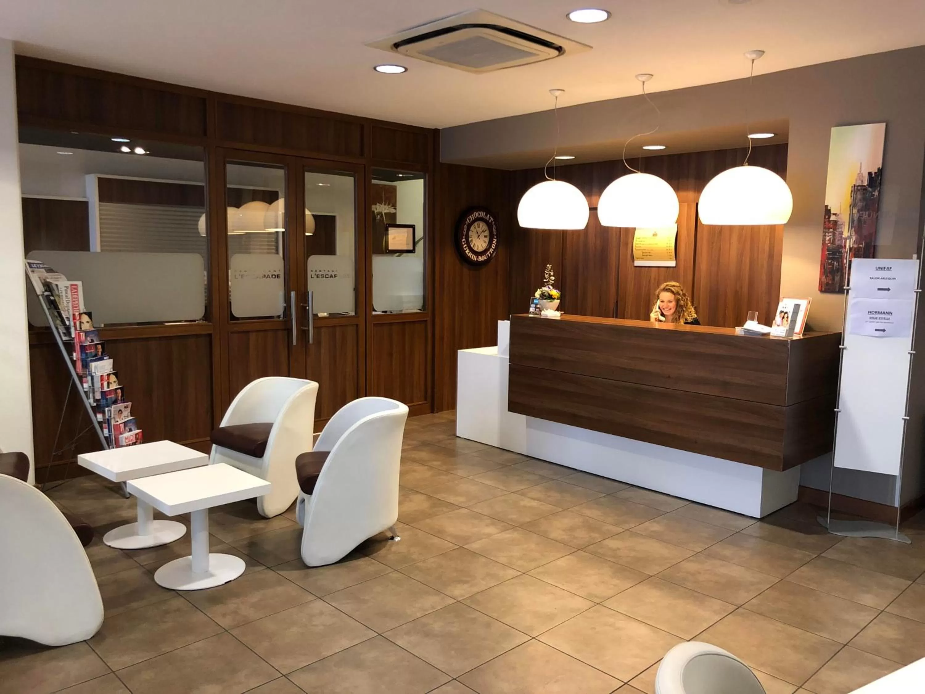 Lobby or reception in Cit'Hotel Stim'Otel