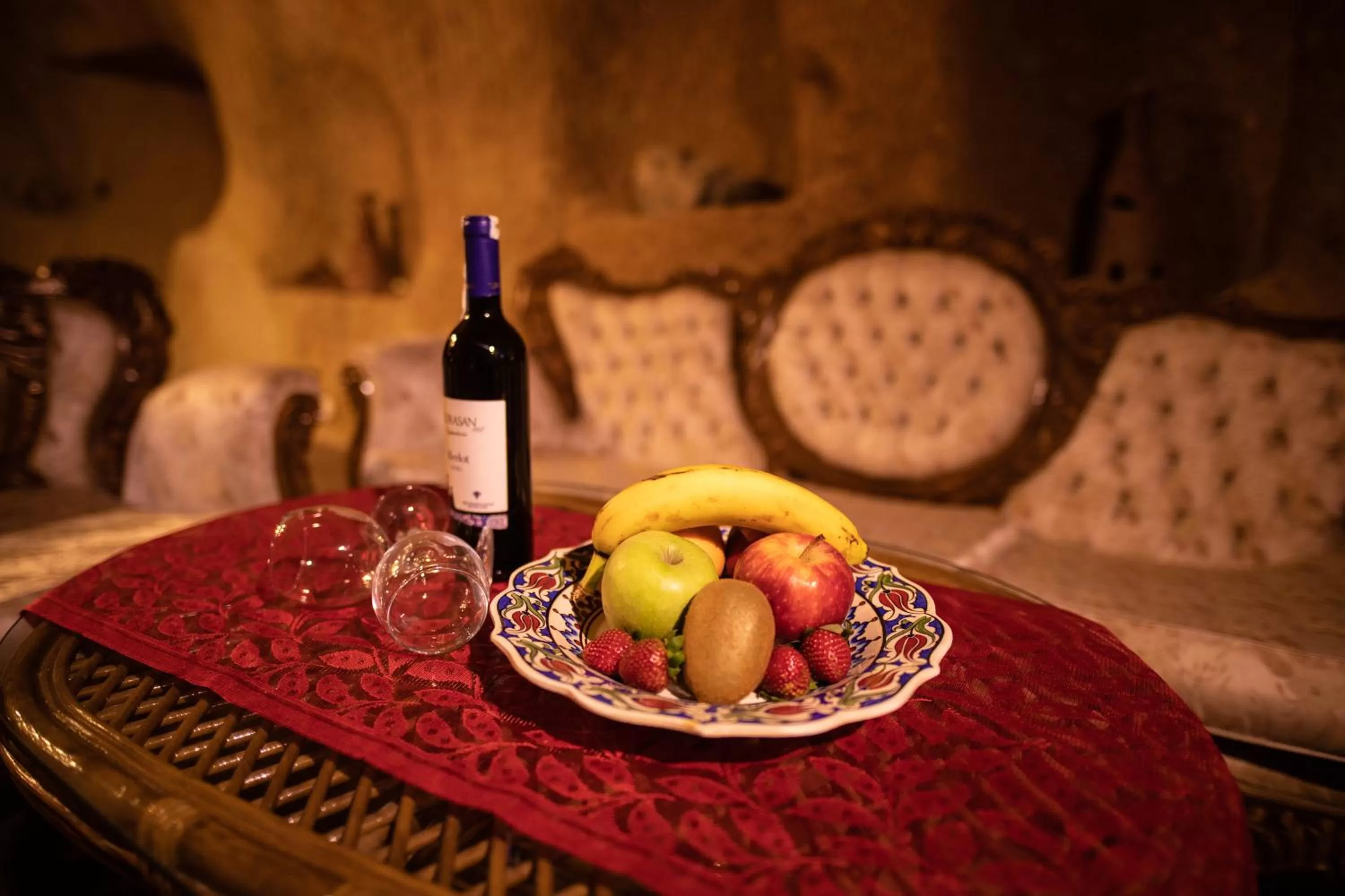 Food and drinks in 7 Oda Kapadokya Cave Hotel