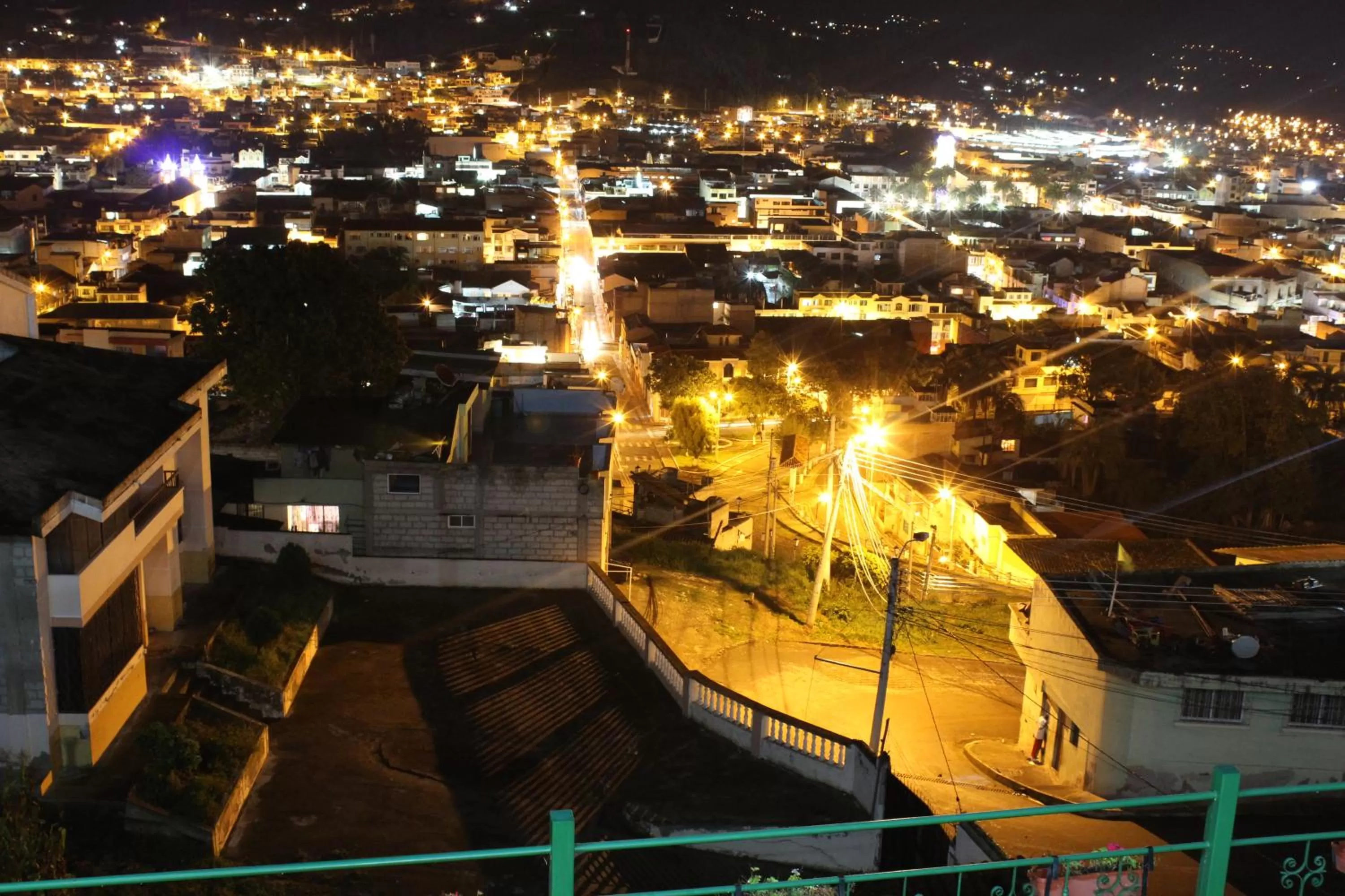Bird's eye view in Hostal Mirador de Otavalo
