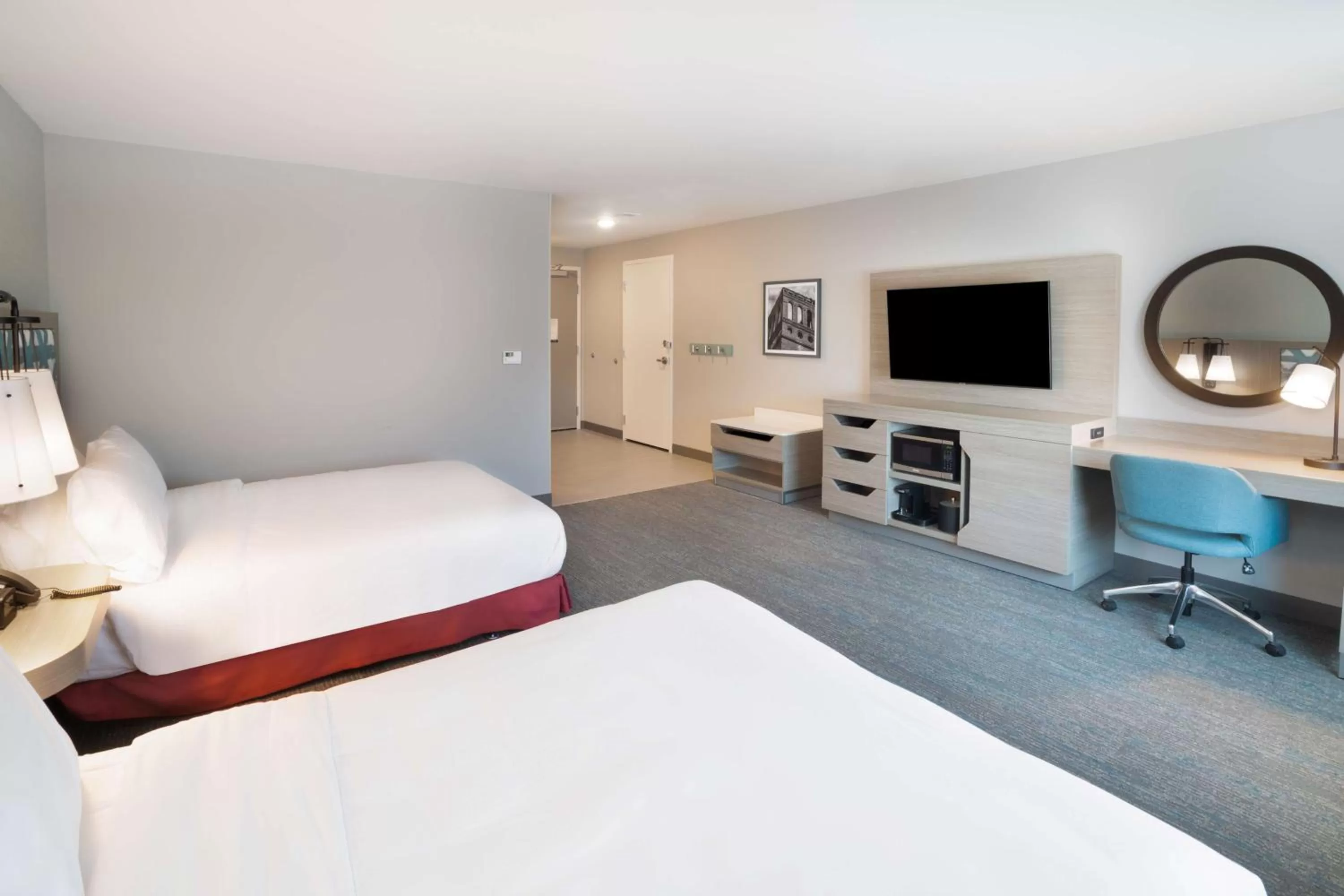 Bedroom, Bed in Hampton Inn Greer Greenville, Sc