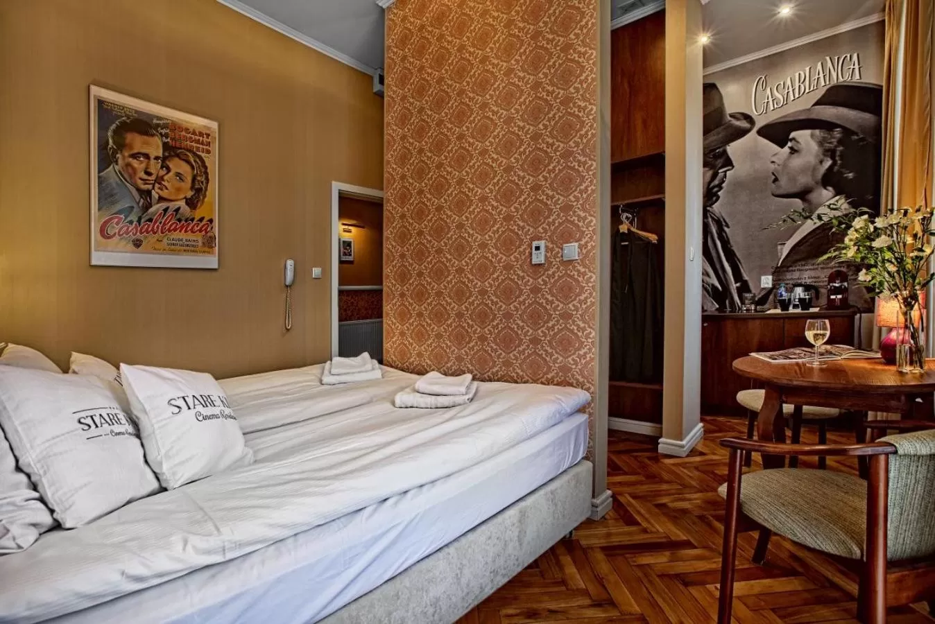 Bed in Stare Kino Cinema Residence