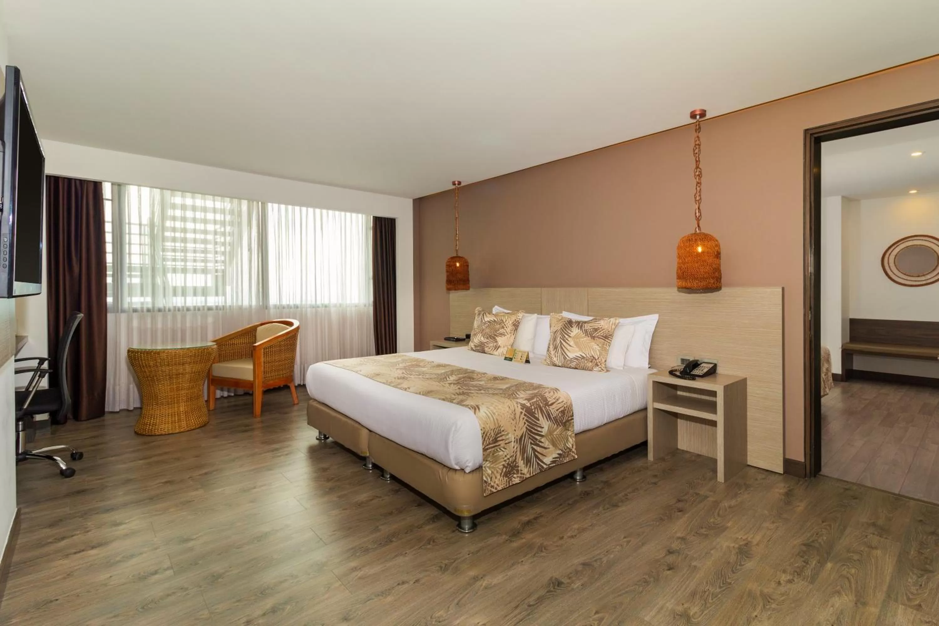 Bed in Hotel Mocawa Plaza Armenia