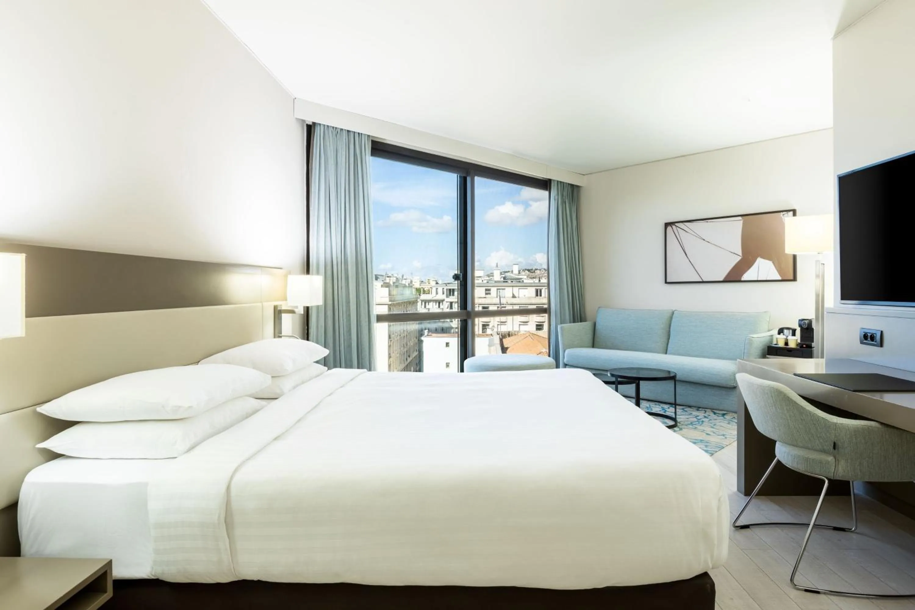 Photo of the whole room, Bed in AC Hotel by Marriott Nice