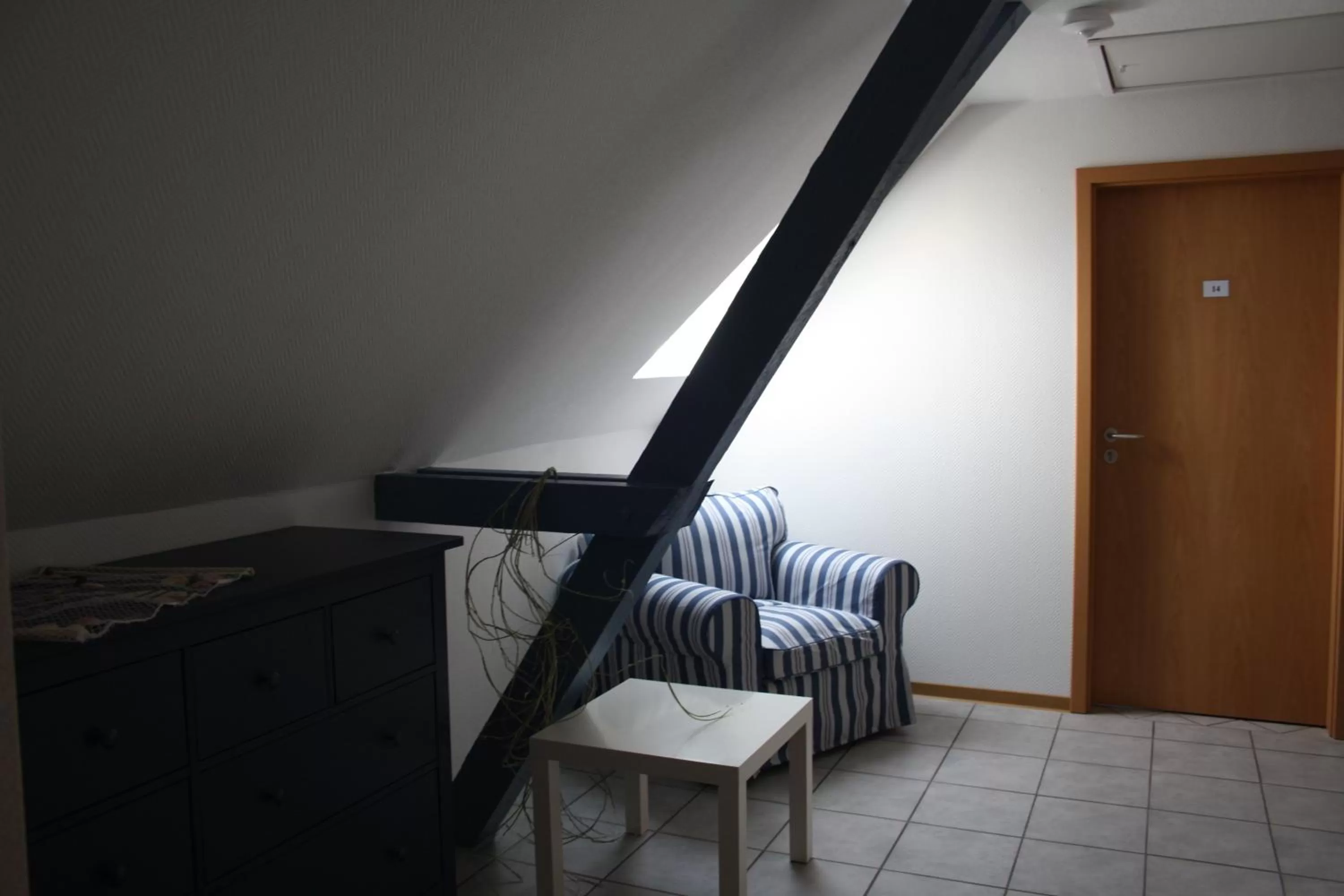 Seating area in Hotel Pension Am Hafen