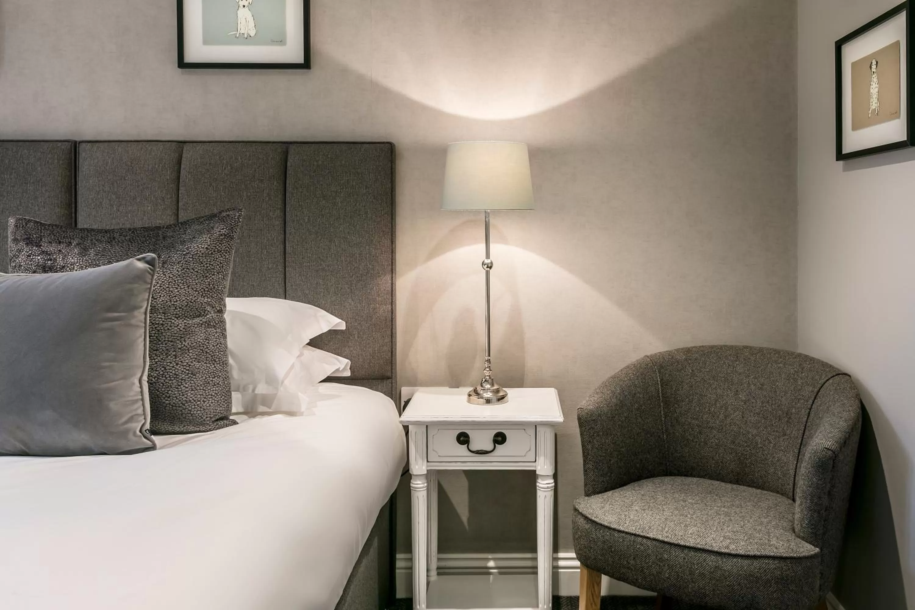 Bedroom, Bed in The Lodge @ Carus Green