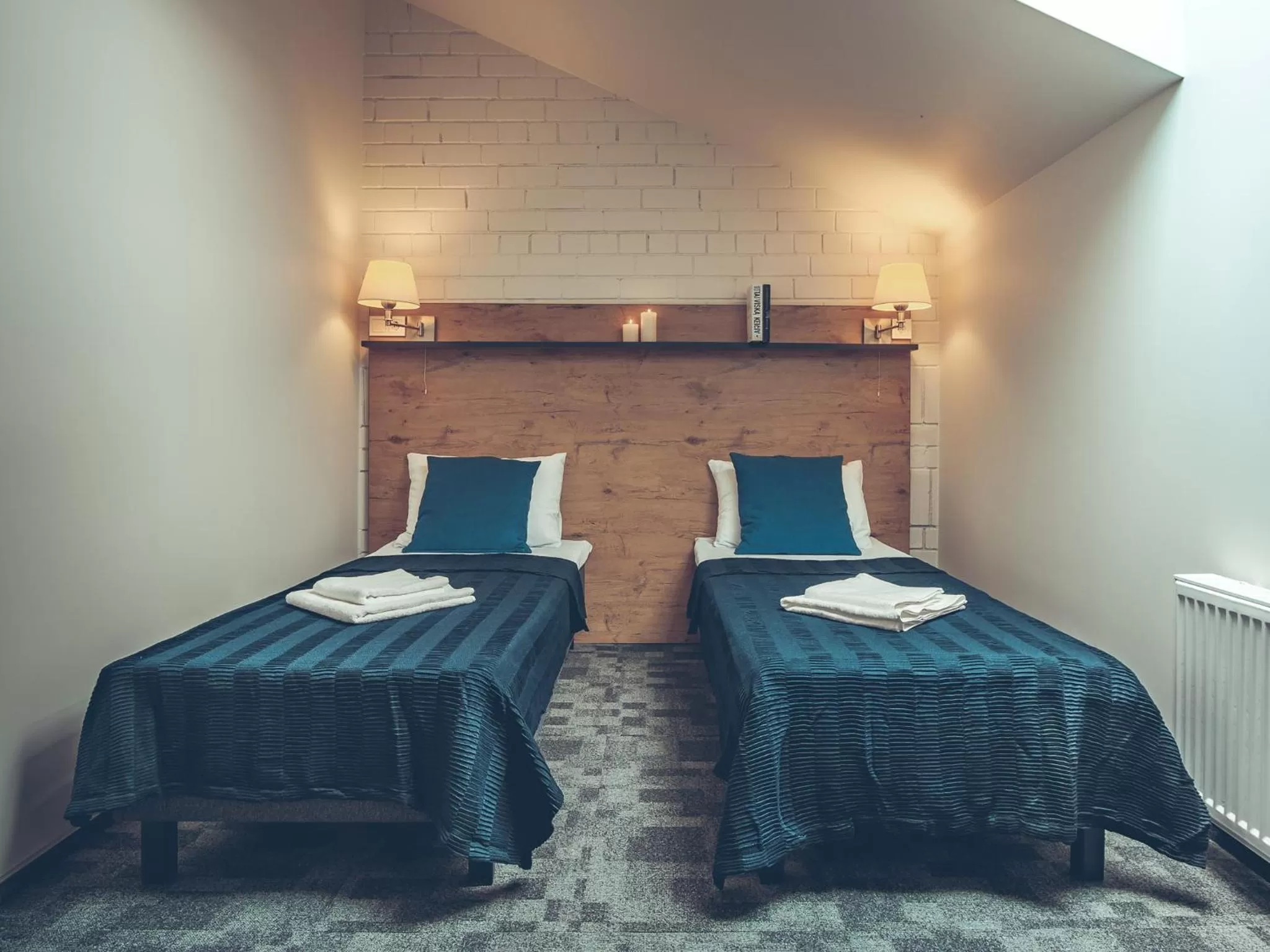 Bed in SELF CHECK-IN Hotel Railway Apartments