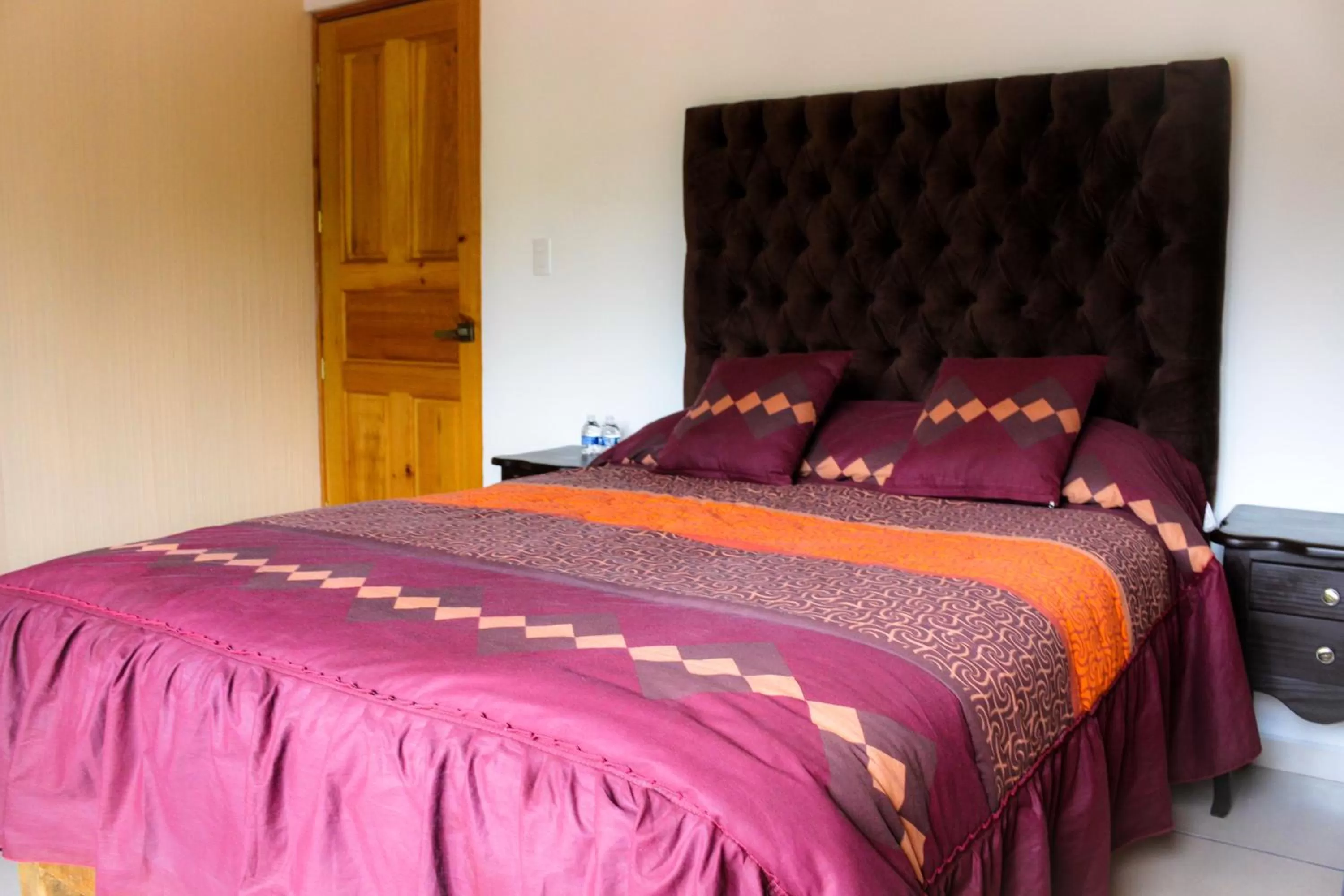 Bed in Hotel & Balneario Los Angeles