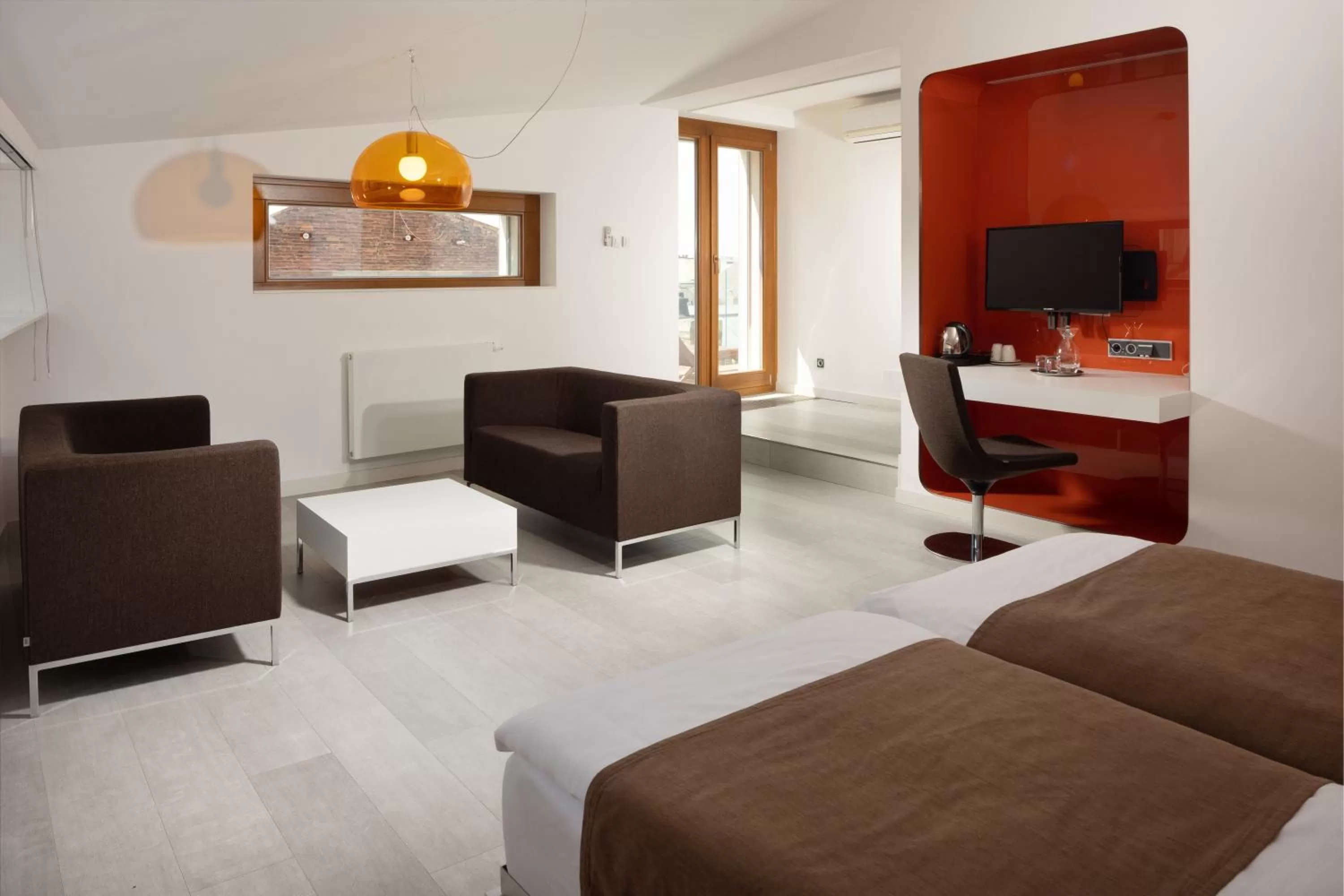 Living room, Bed in OREA Hotel Arigone Olomouc