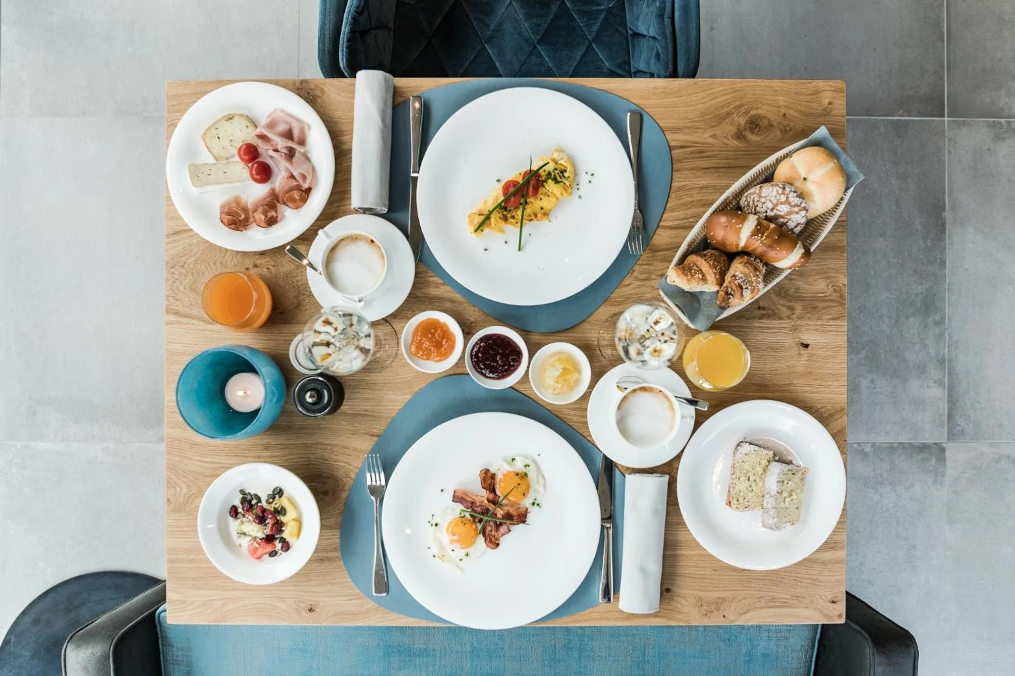 Food and drinks, Breakfast in Hotel Das Dorner