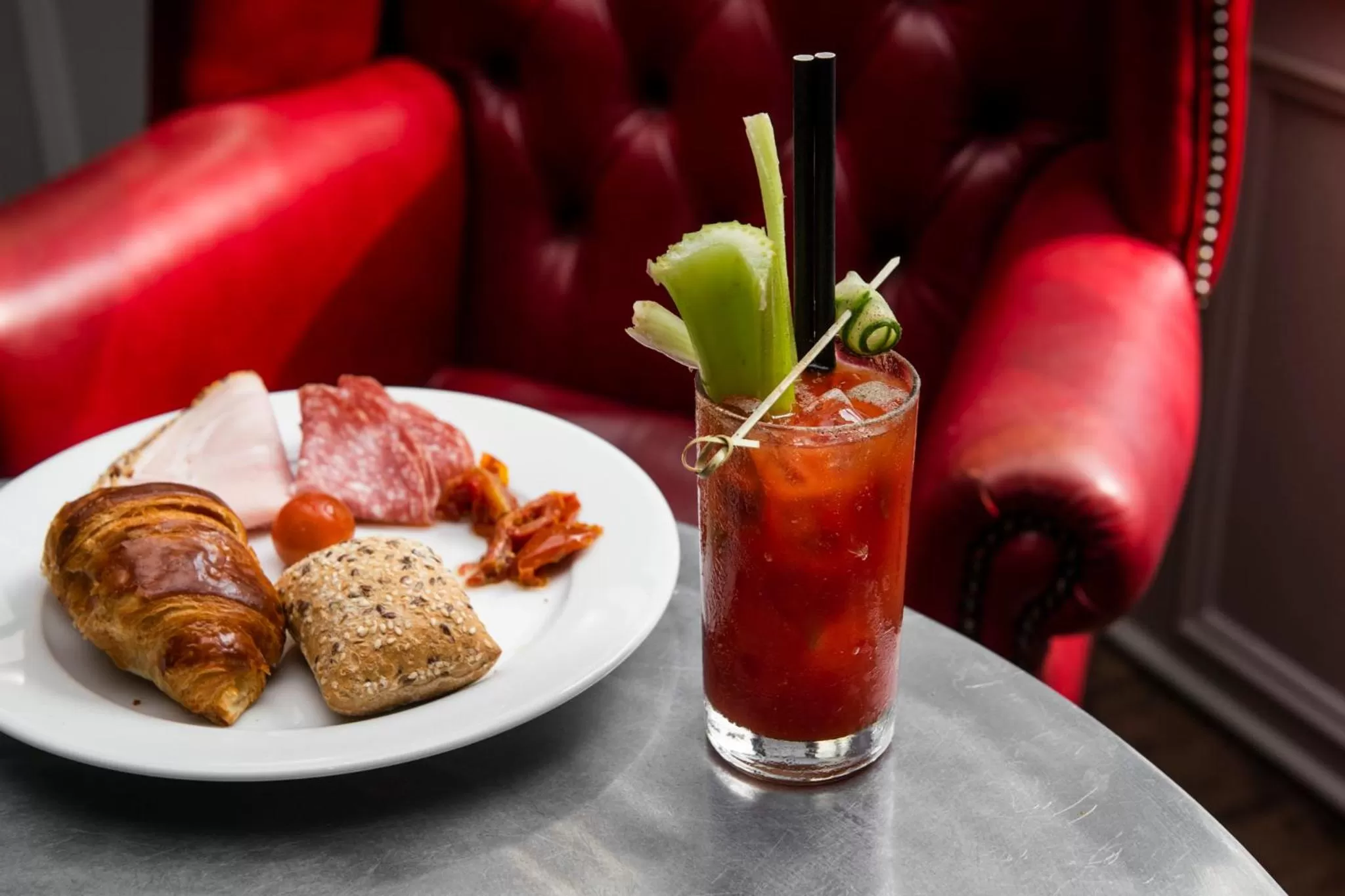Continental breakfast in The Exhibitionist Hotel