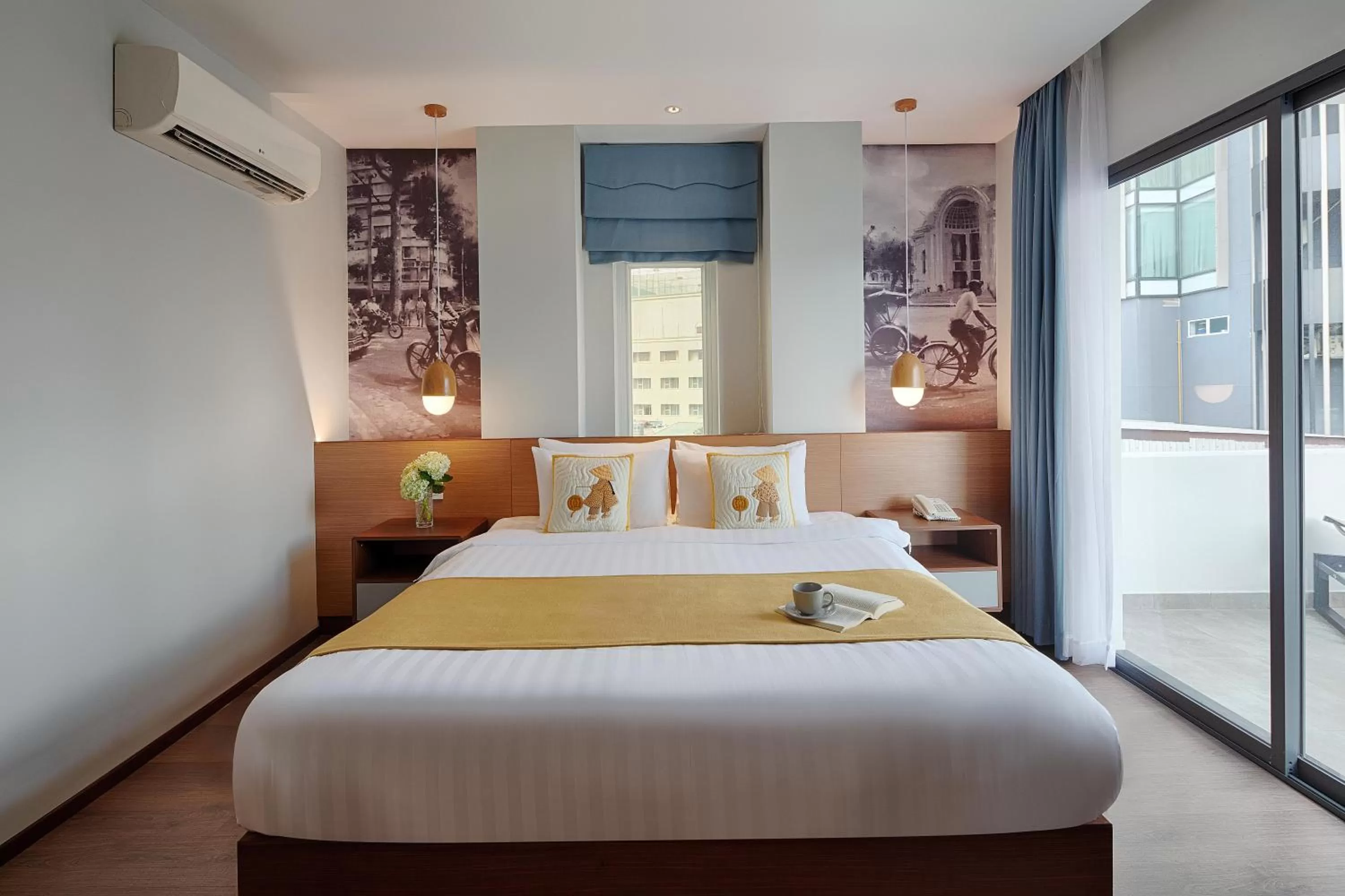 Bed in Little Saigon Boutique Hotel