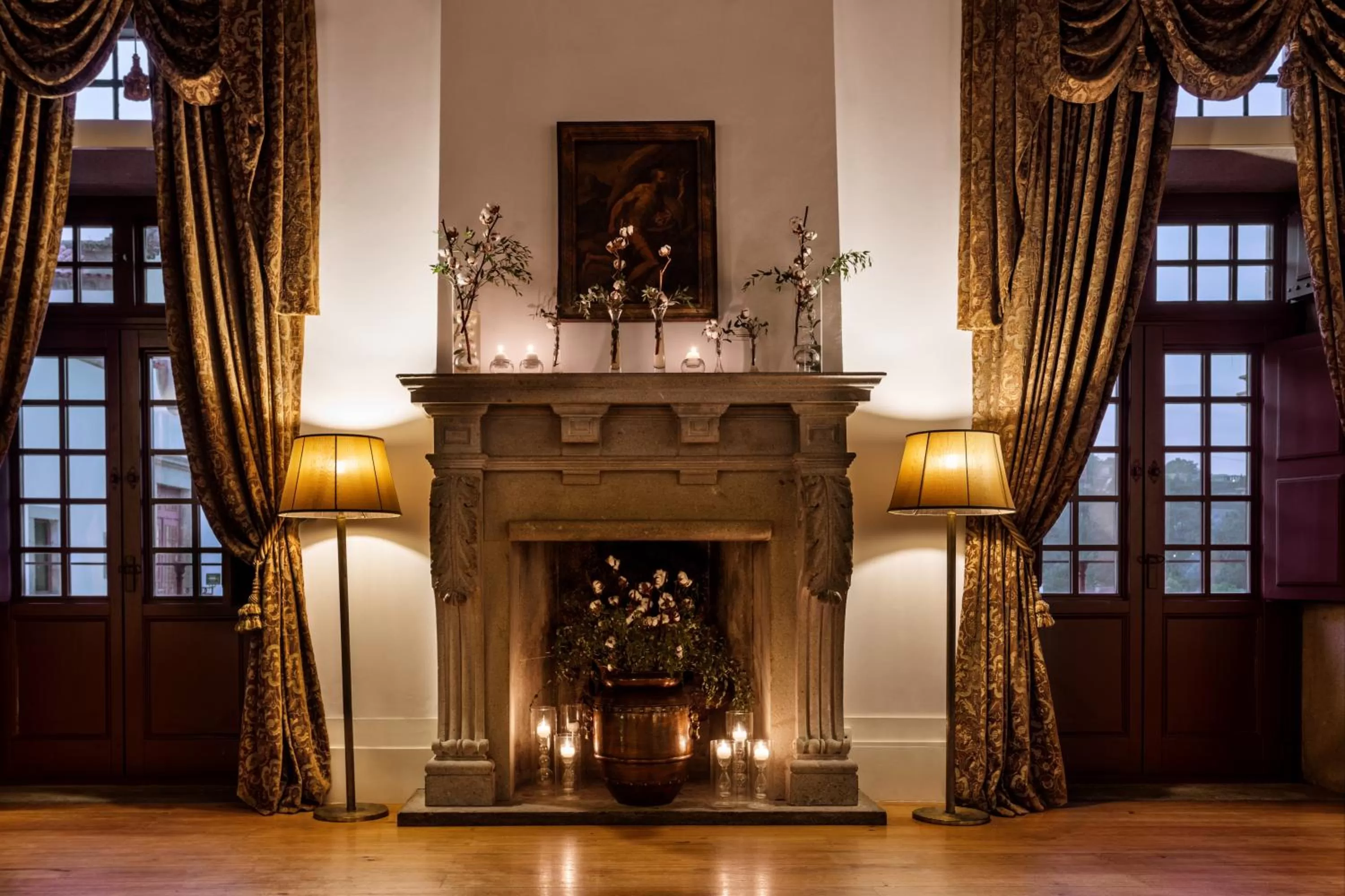 Decorative detail in Pousada Mosteiro de Guimaraes