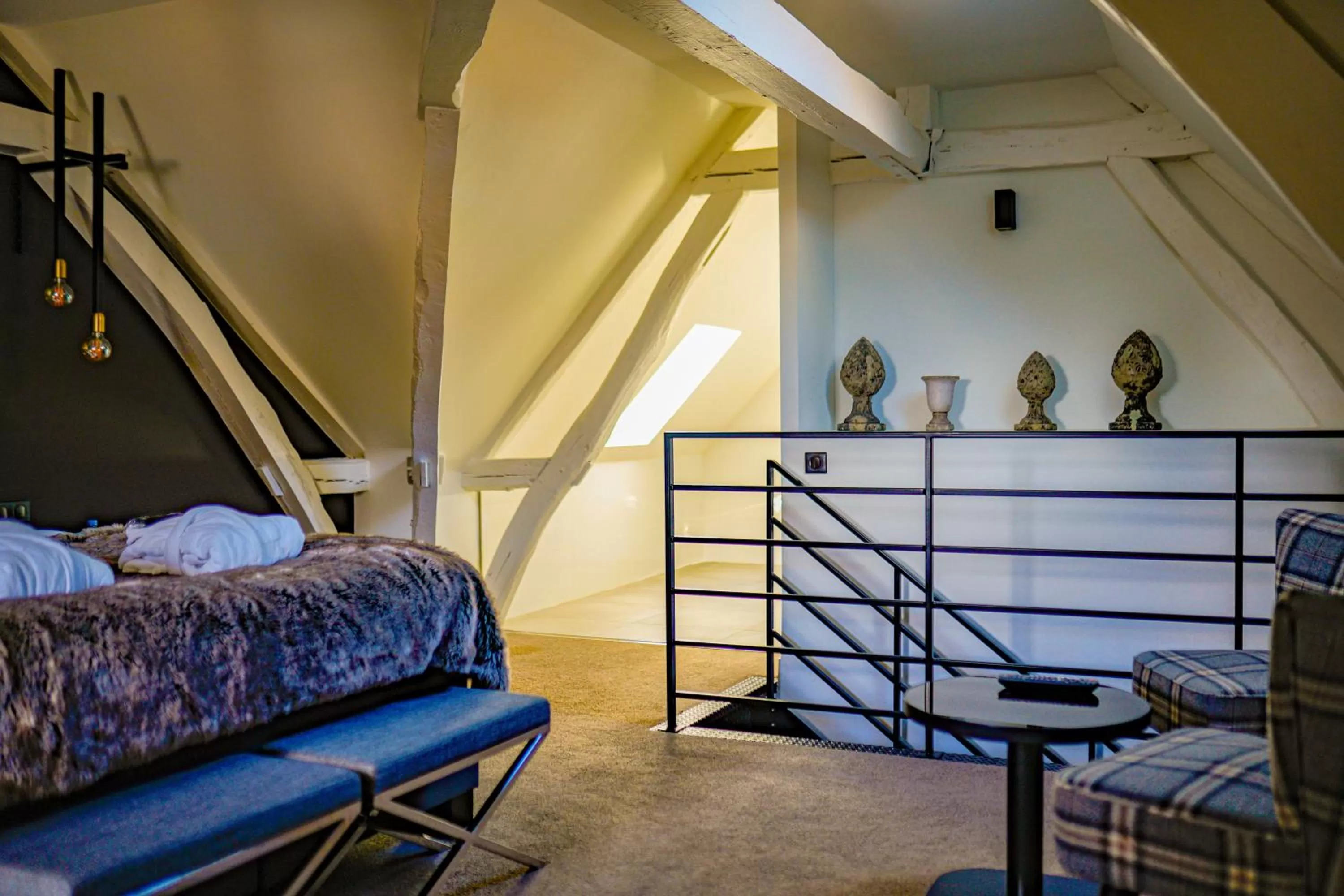 Bedroom, Bed in Hôtel-Restaurant Bel Ami