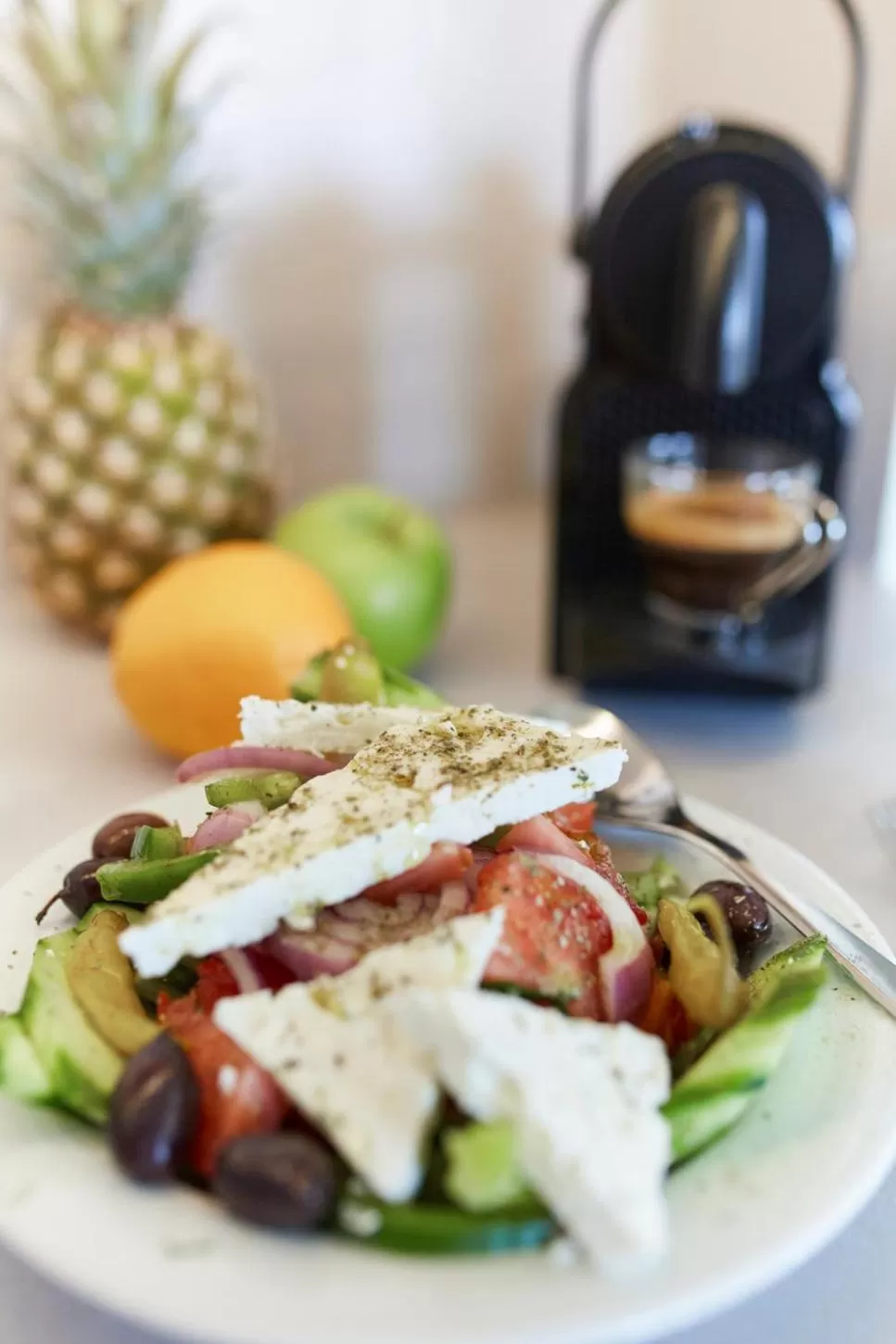 Food close-up in The Athens Version Luxury Suites