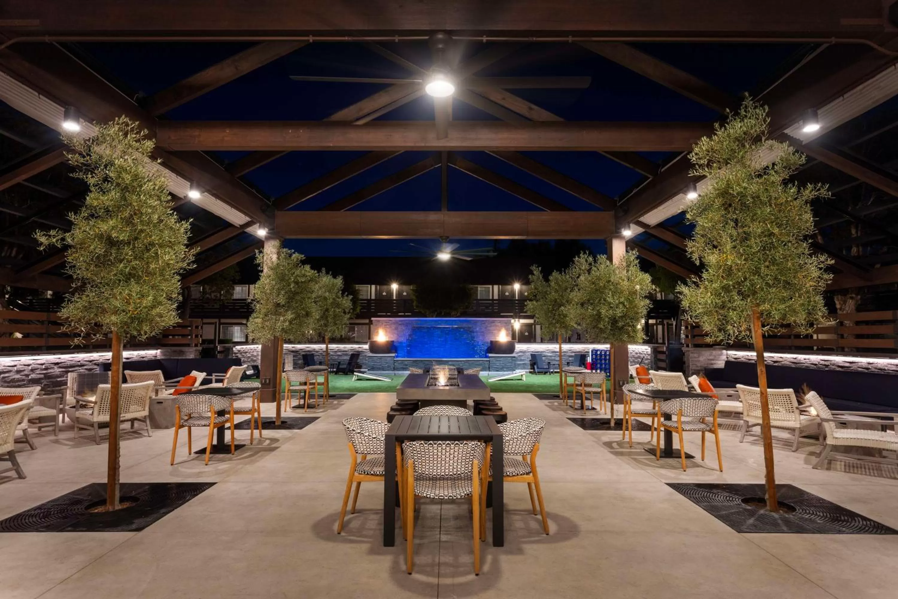 Inner courtyard view in The Hadsten Solvang, Tapestry Collection by Hilton