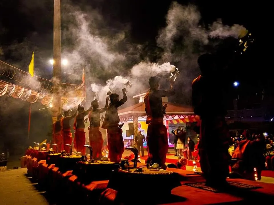 Evening entertainment in Hotel Sita (place on the heritage ghats of benaras)