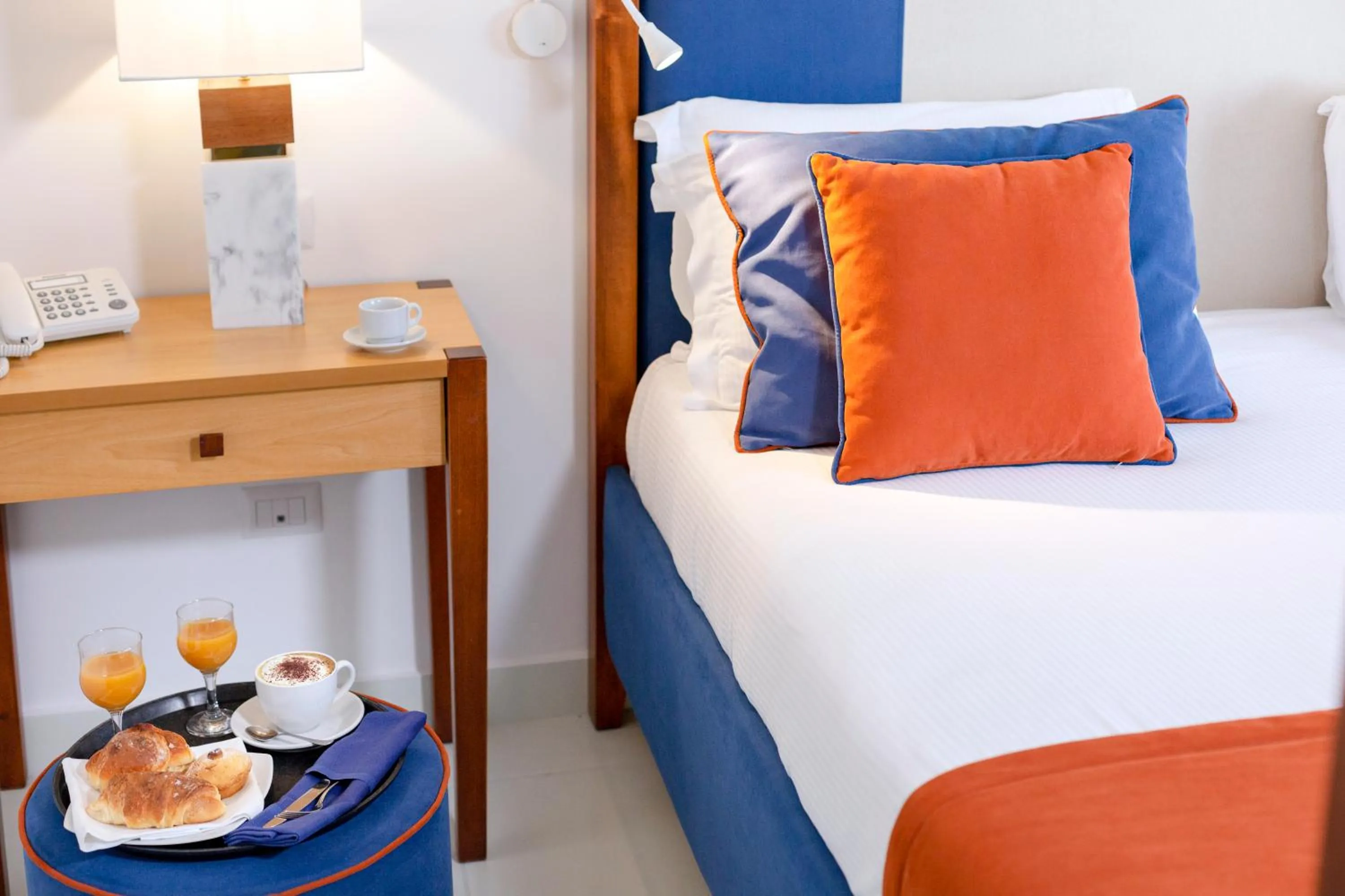 Bed in Atlantic Palace Hotel