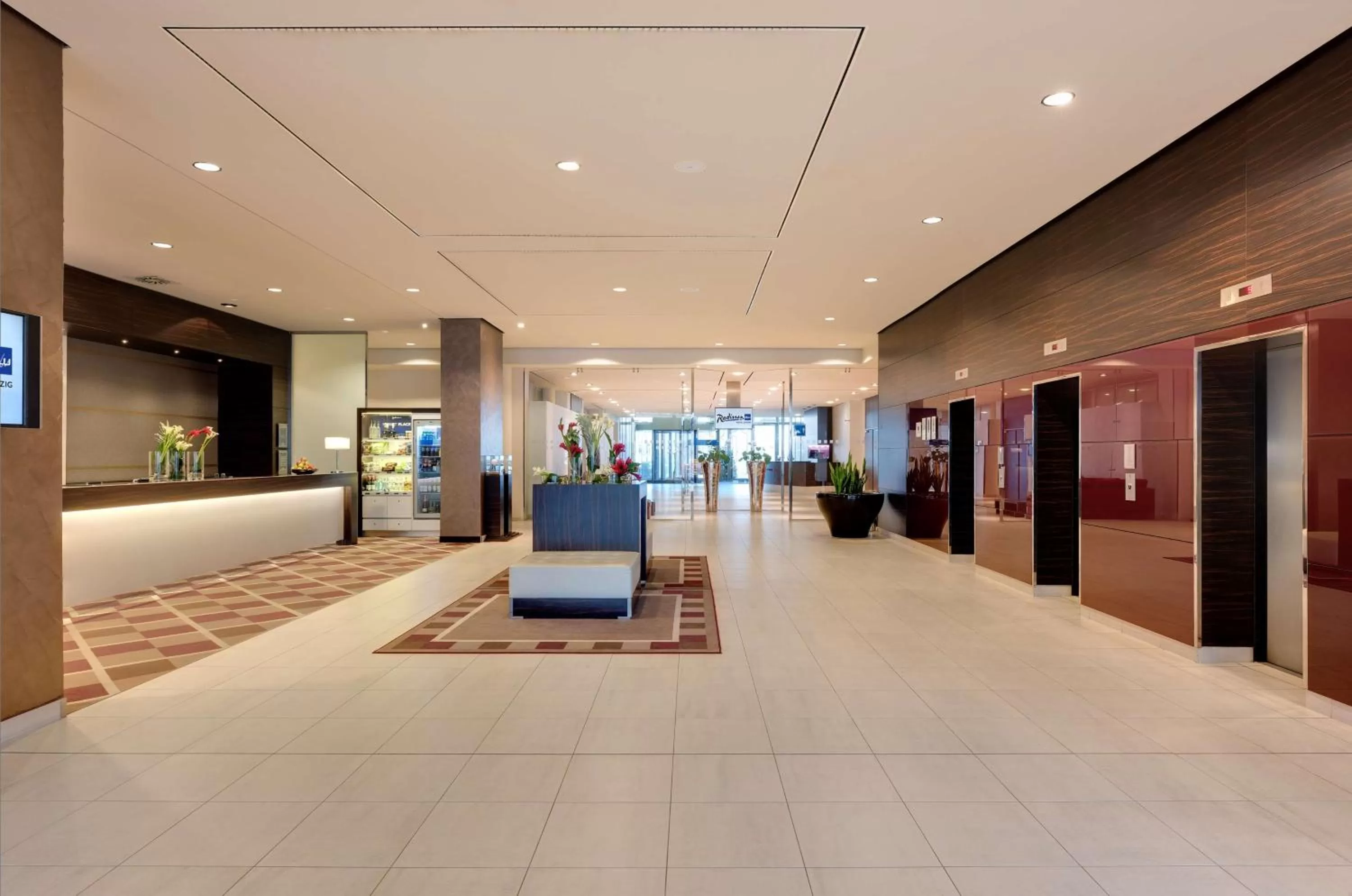 Lobby or reception in Radisson Blu Hotel Leipzig