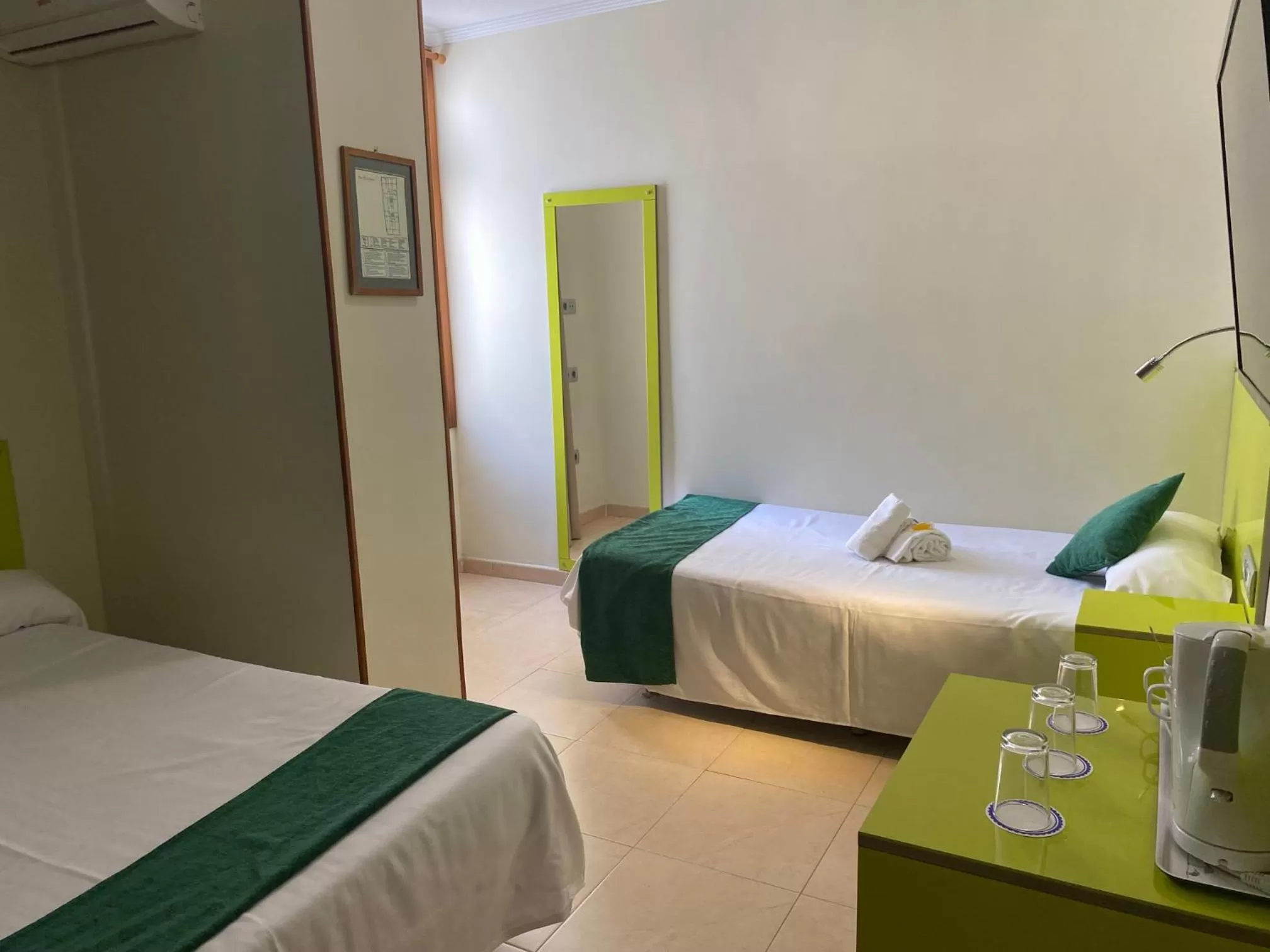 Bed in Hotel Andrea´s