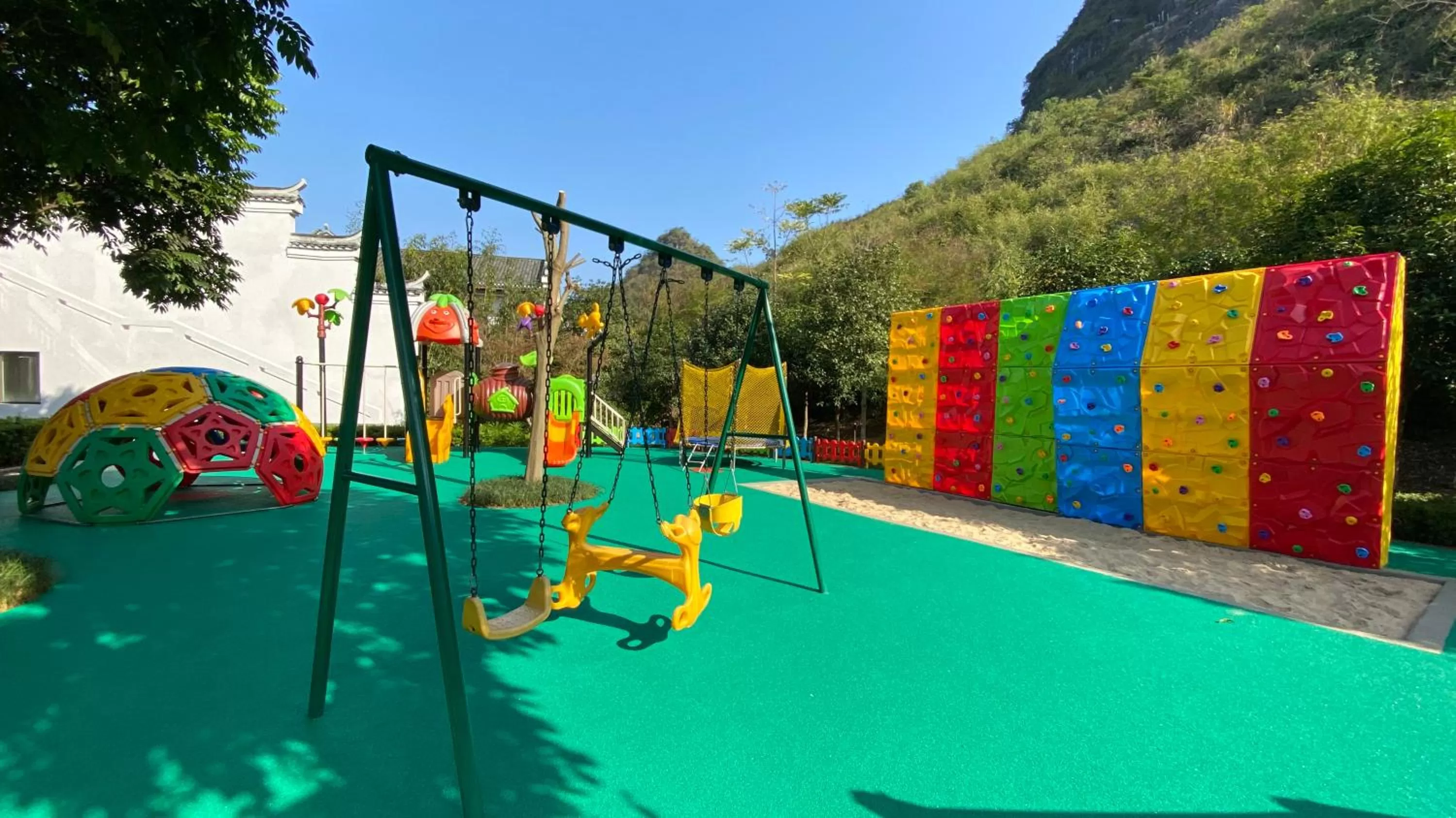 Children play ground in Banyan Tree Yangshuo