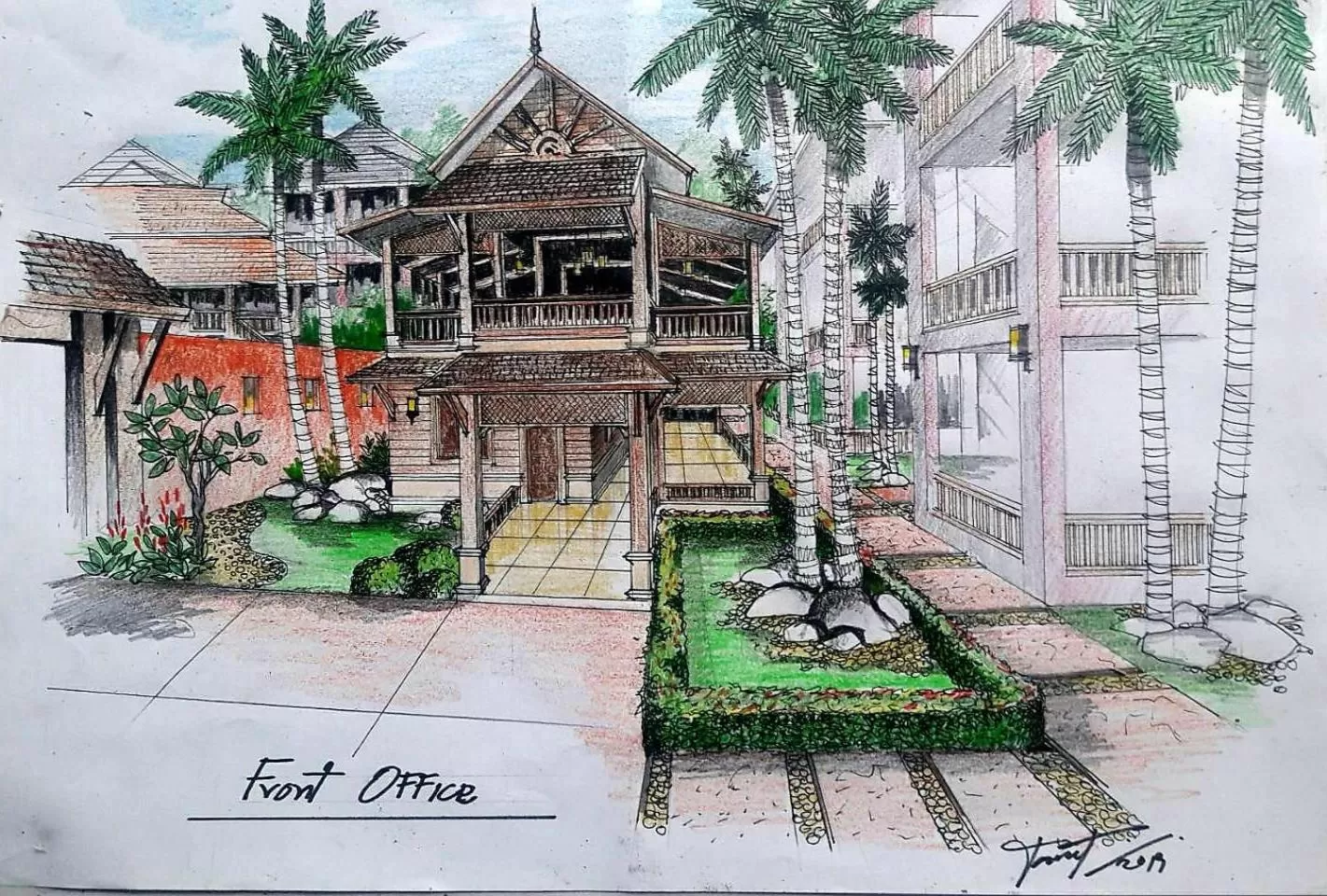 Garden view in Rainforest Huahin Village Hotel