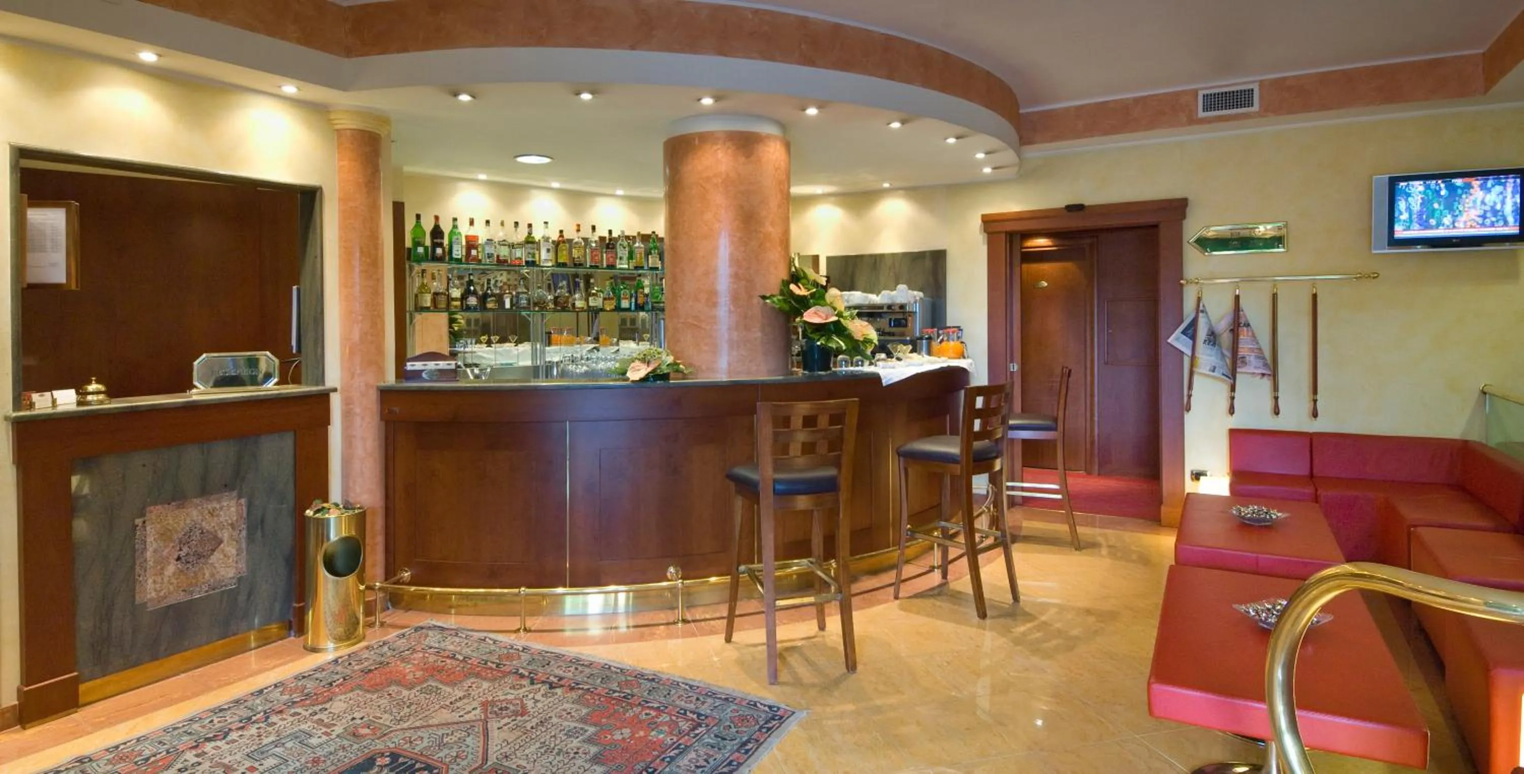 Lobby or reception in AS Hotel Monza