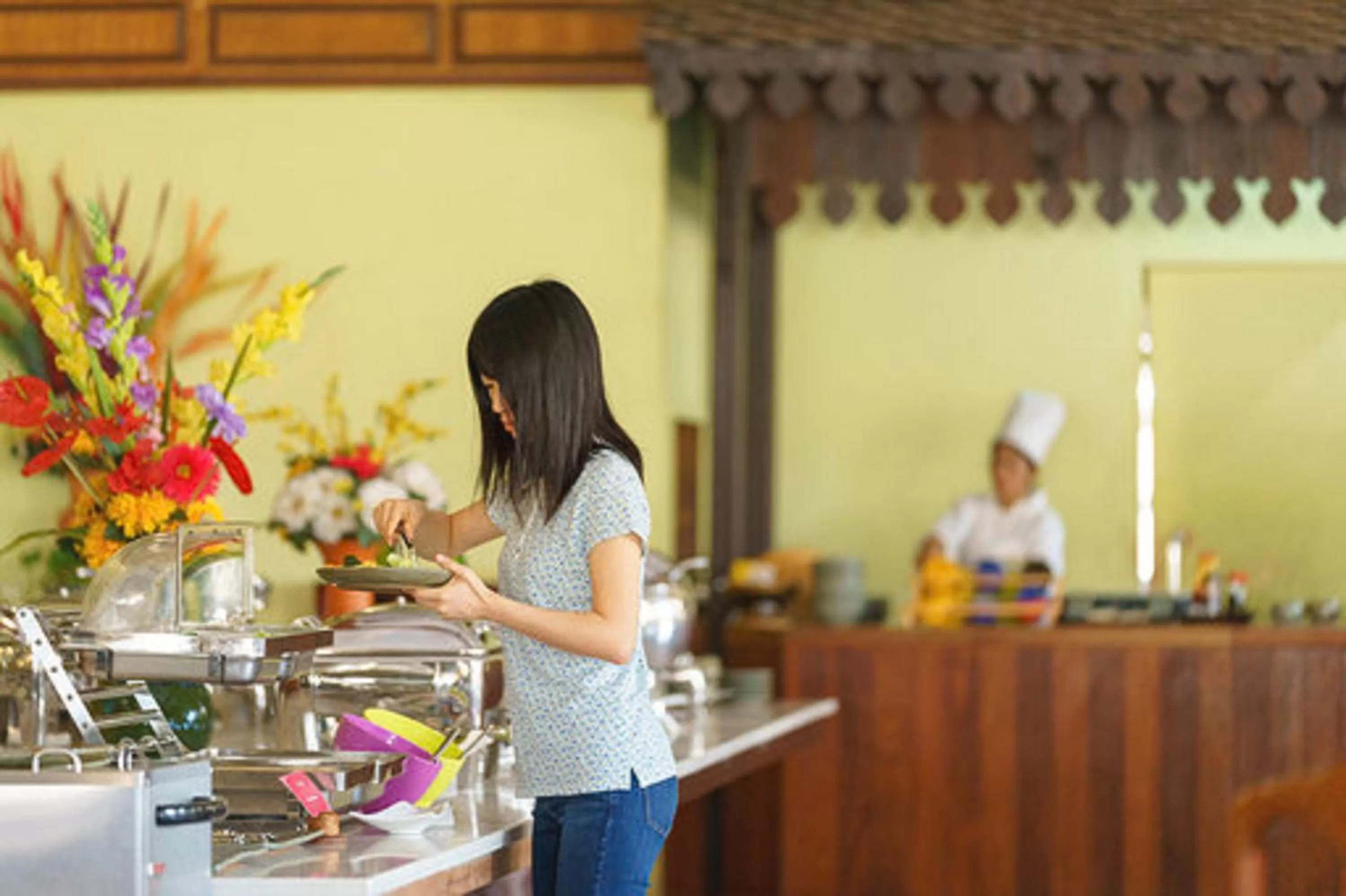 Buffet breakfast in Ta Prohm Hotel & Spa
