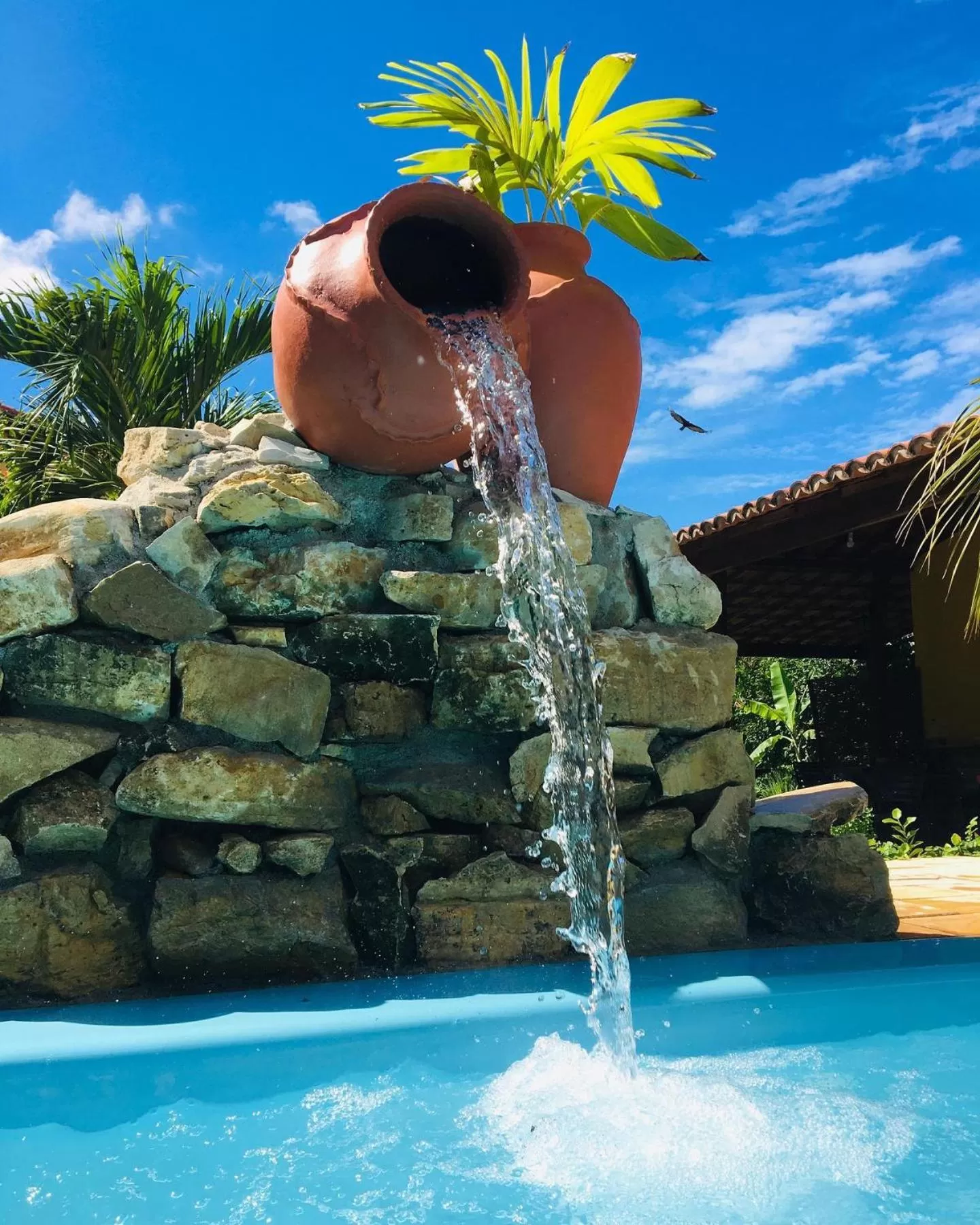 Swimming pool in Pousada Ello