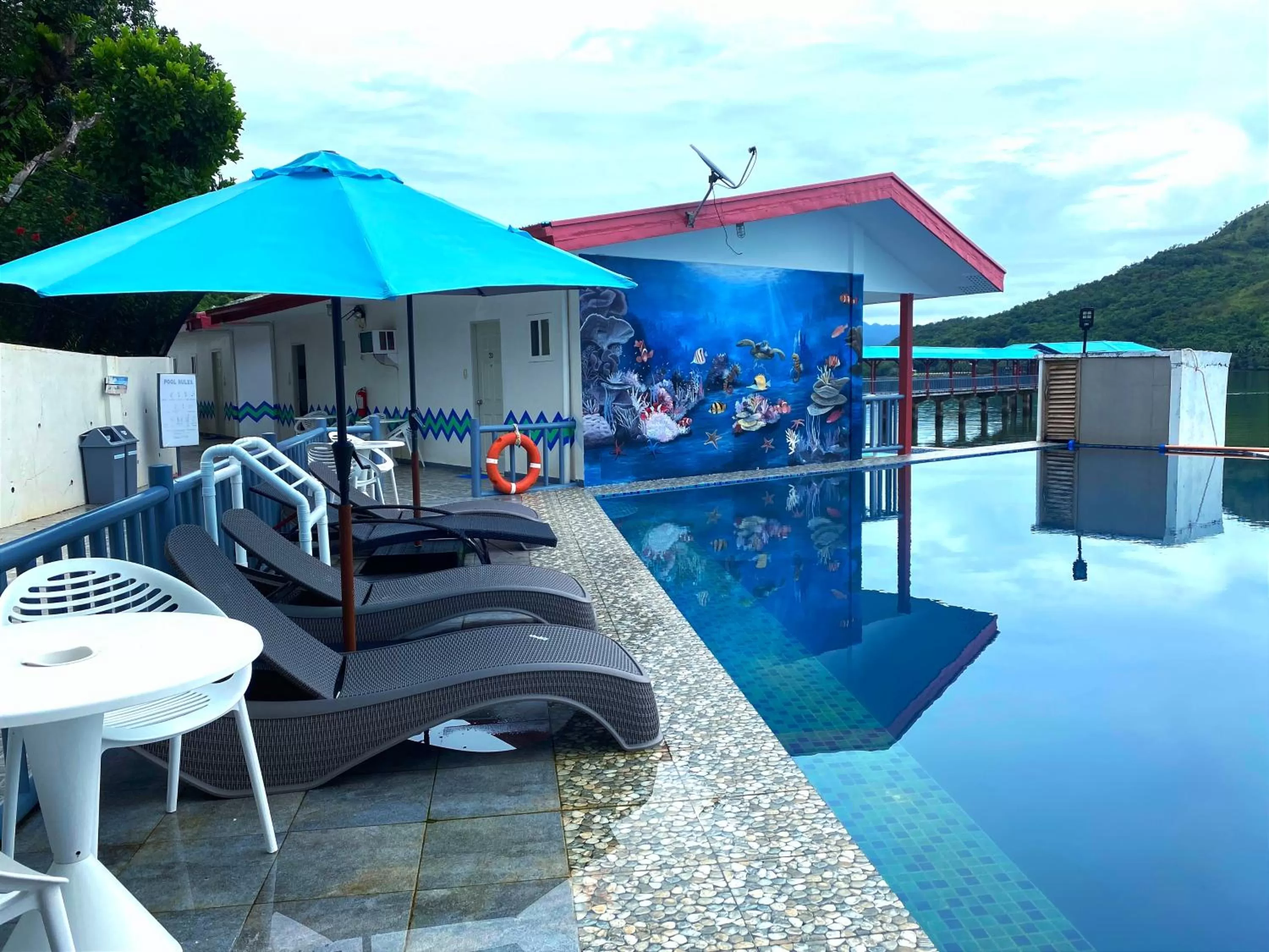 Swimming pool in Coron Underwater Garden Resort