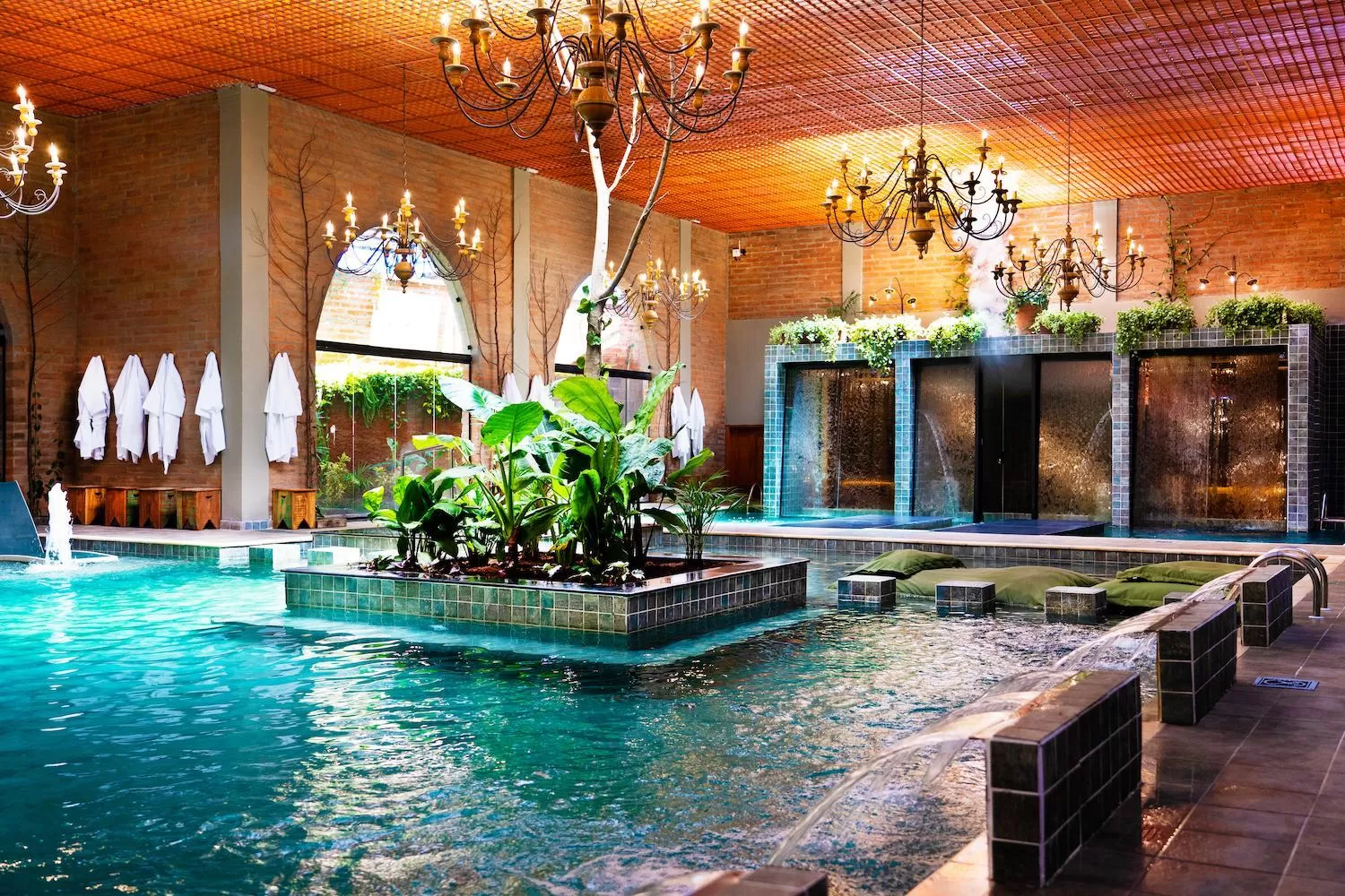 Pool view in Hotel Villa Lobos Spa Romantik